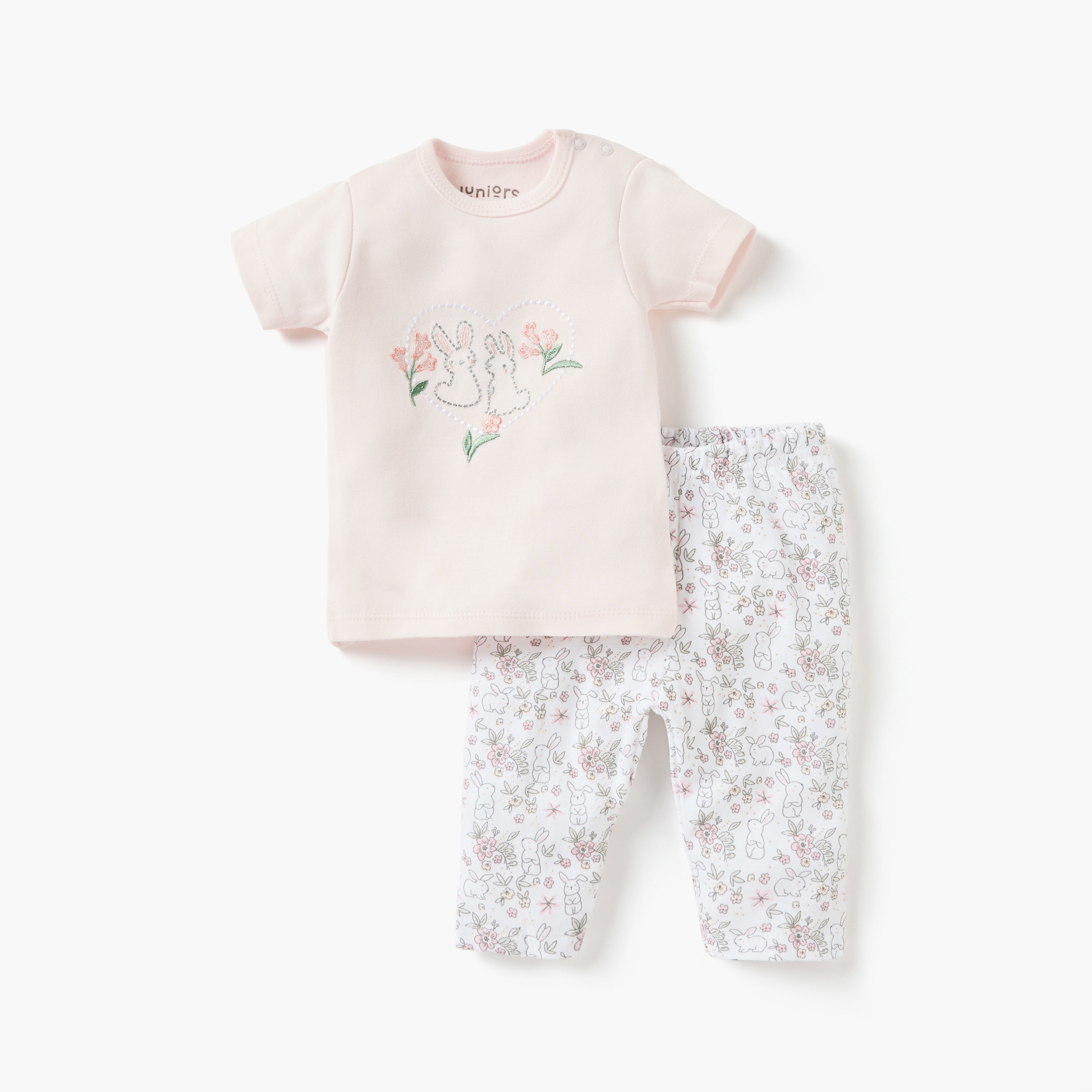 طقم هدايا ملابس أرنب 7 قطع من جونيورز-baby-girls-clothing-setsandcoords-image-3