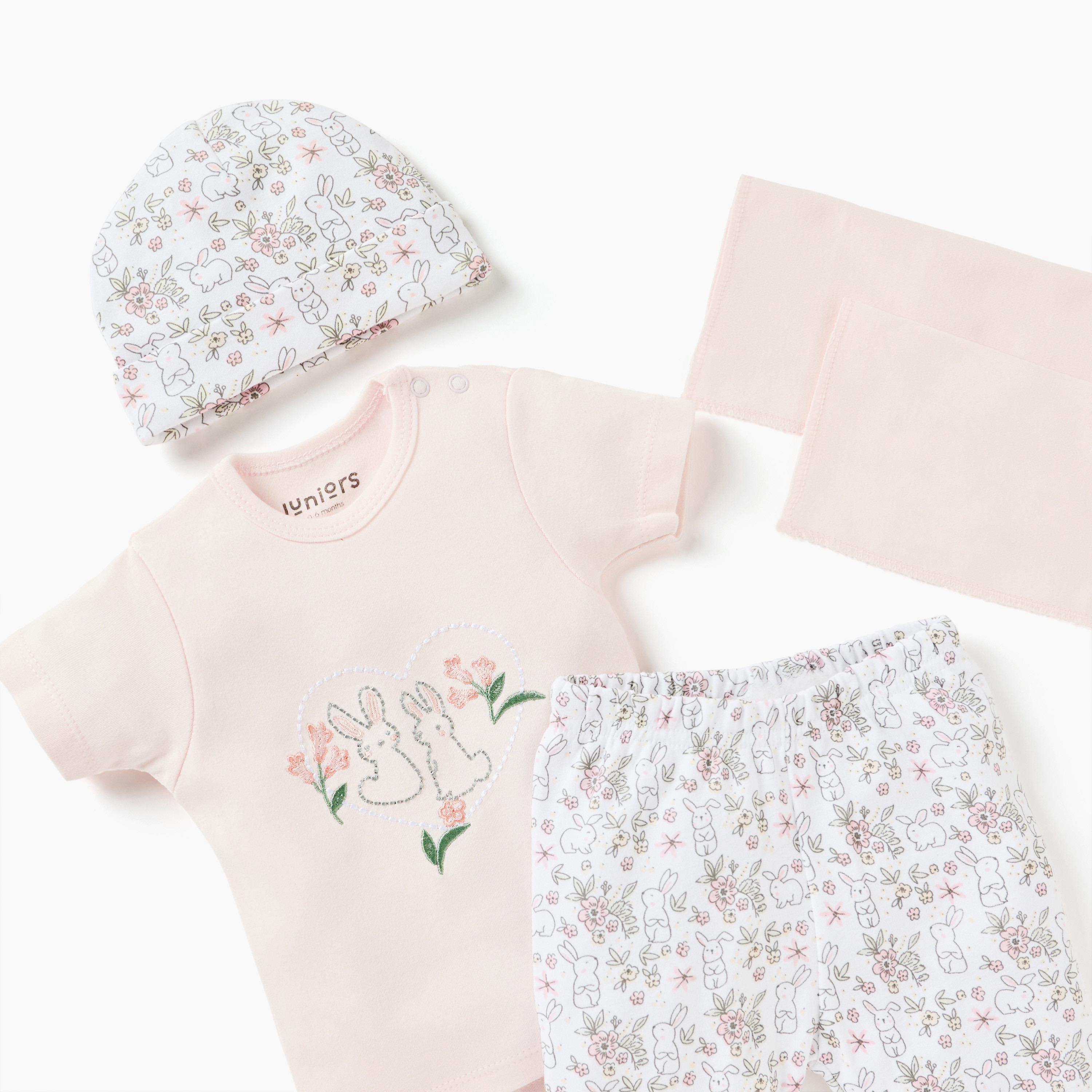 طقم هدايا ملابس أرنب 7 قطع من جونيورز-baby-girls-clothing-setsandcoords-image-6