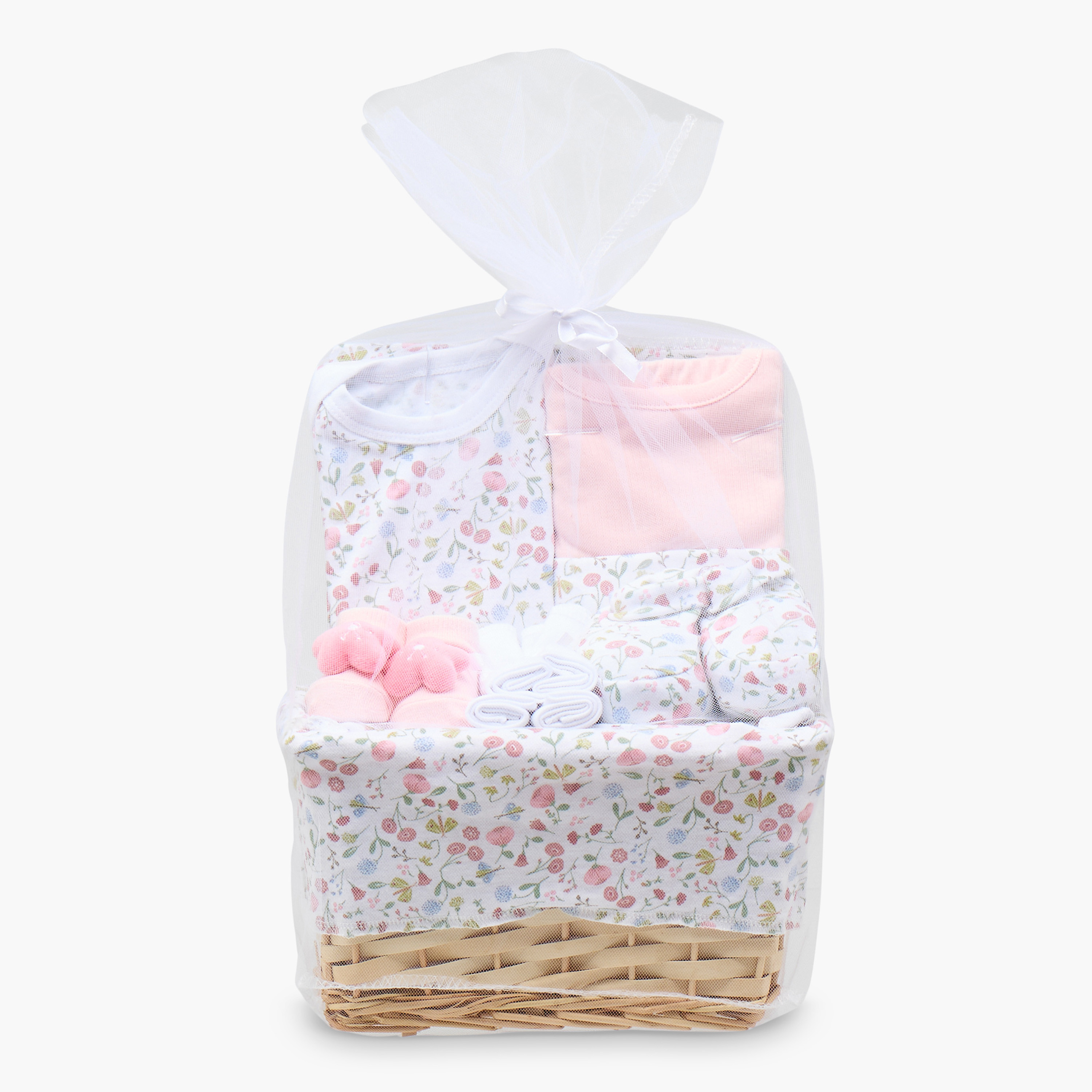 Juniors Floral Print 12-Piece Clothing Gift Set-baby-girls-clothing-setsandcoords-image-1