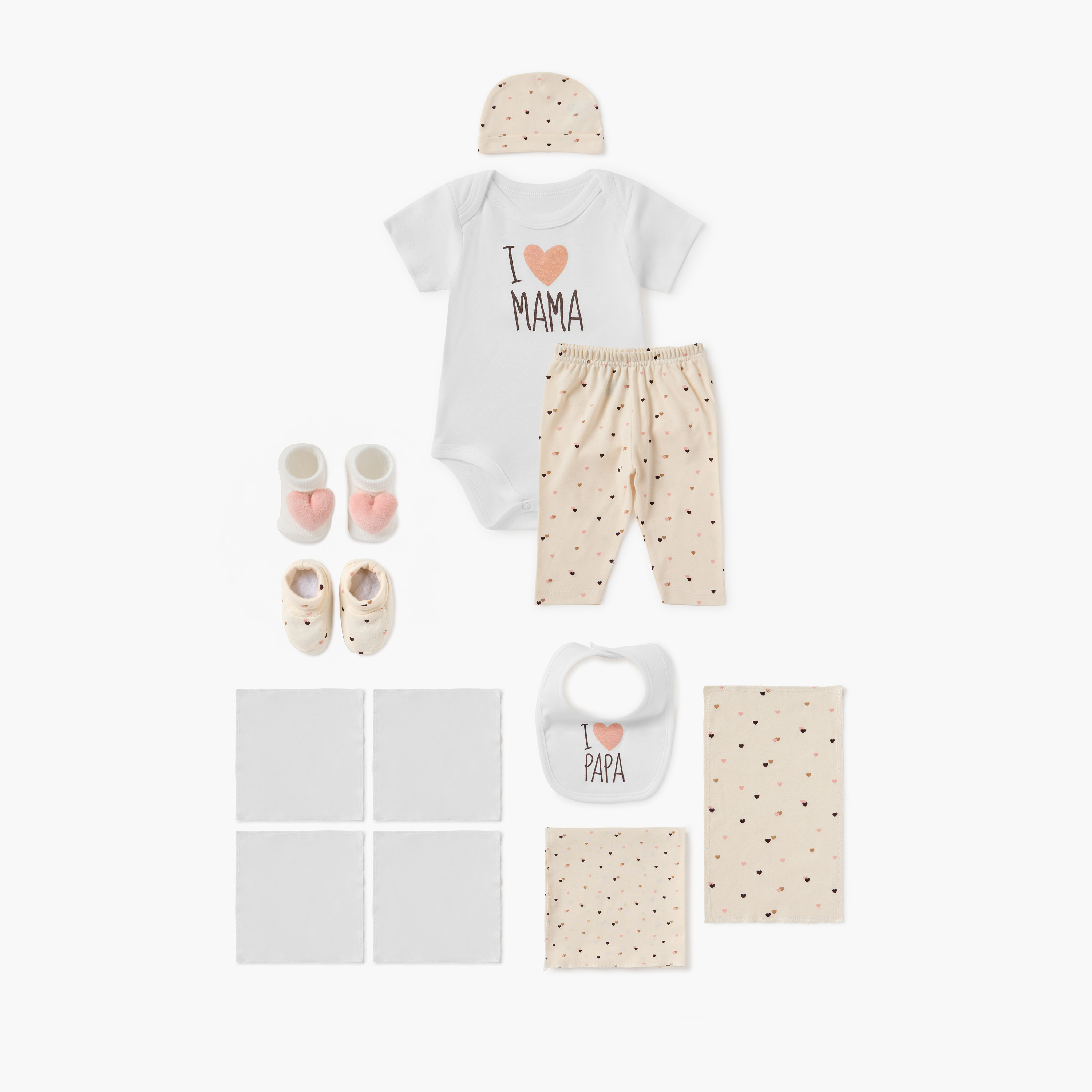 طقم هدايا ملابس 12 قطعة بطبعات قلب من جونيورز-baby-girls-clothing-setsandcoords-image-2