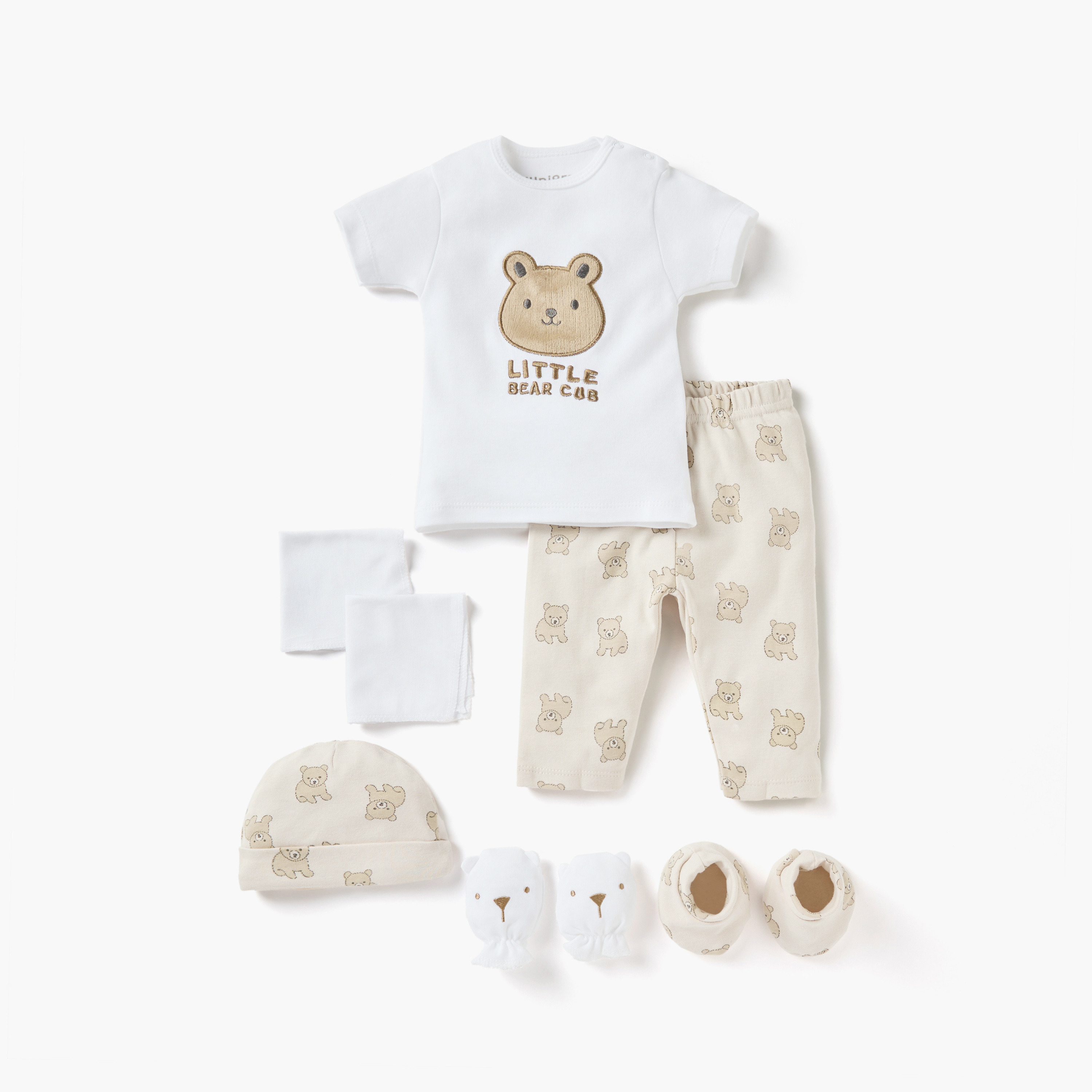 Juniors 7-Piece Bear Print Clothing Gift Set-baby-girls-clothing-setsandcoords-image-2
