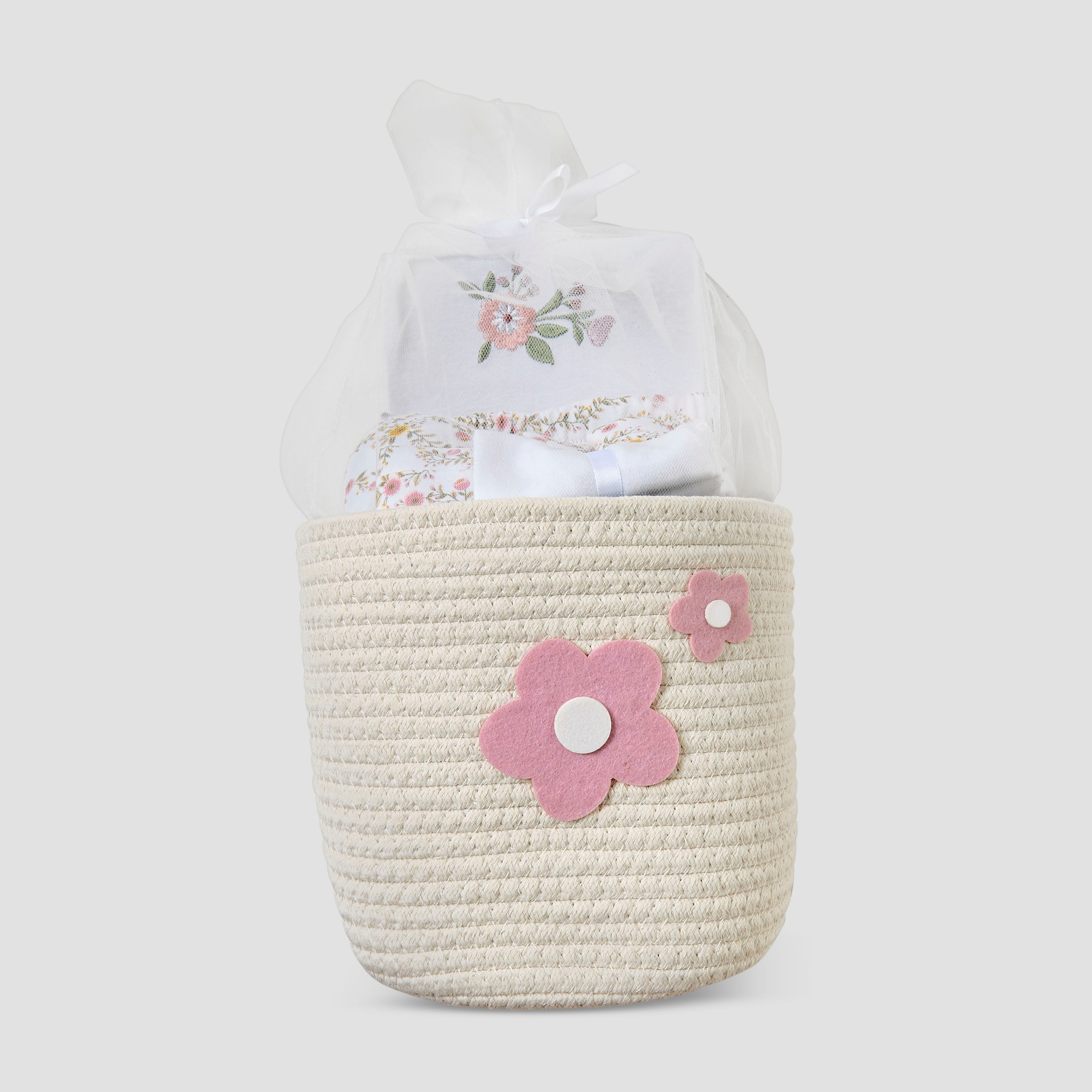 طقم هدايا ملابس 7 قطع بطبعات الأزهار من جونيورز-baby-girls-clothing-setsandcoords-image-1