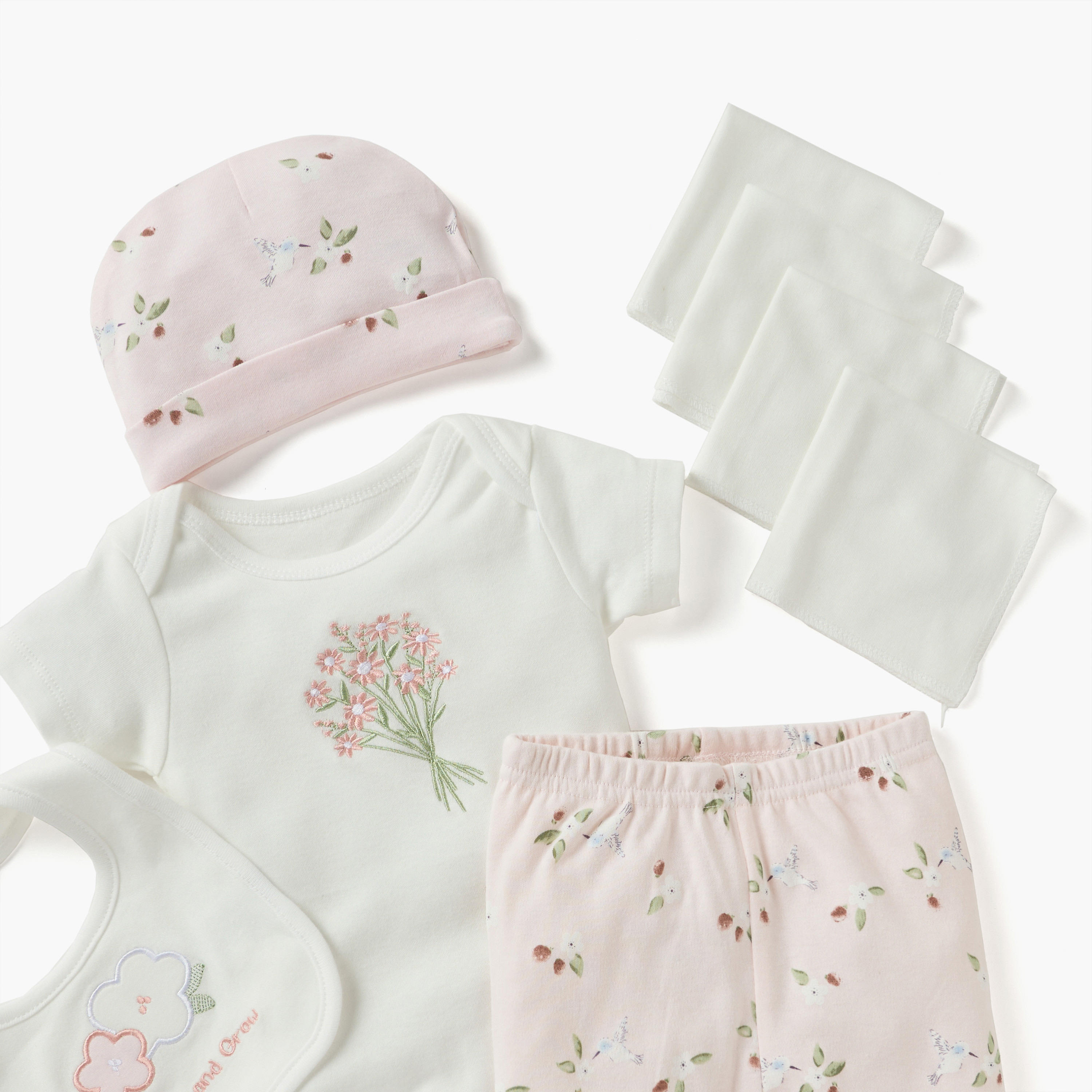 Juniors 12-Piece Floral Print Clothing Gift Set-baby-girls-clothing-setsandcoords-image-6
