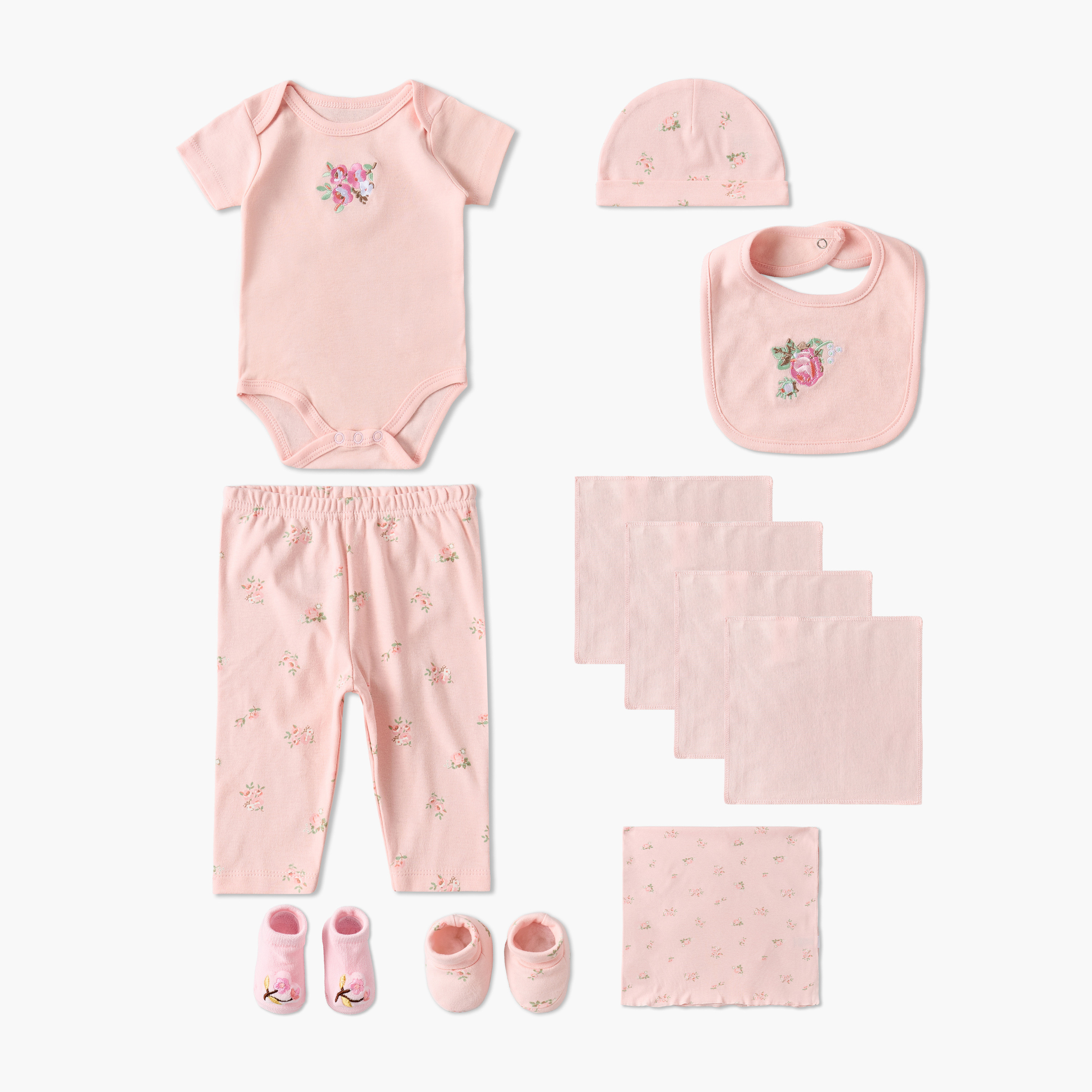 Set of 12 Juniors Clothing Gift Set with Snap Button Closure-baby-girls-clothing-setsandcoords-image-1