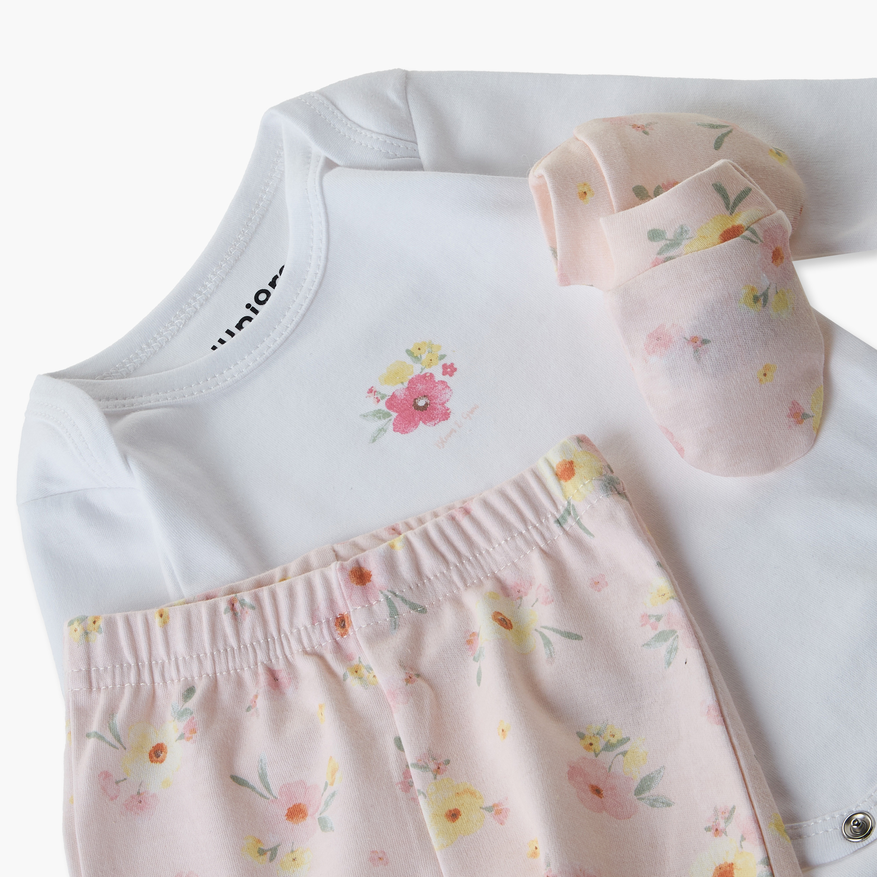 طقم ملابس هدايا بطبعات زهرية 9 قطع من جونيورز-baby-girls-clothing-setsandcoords-image-13