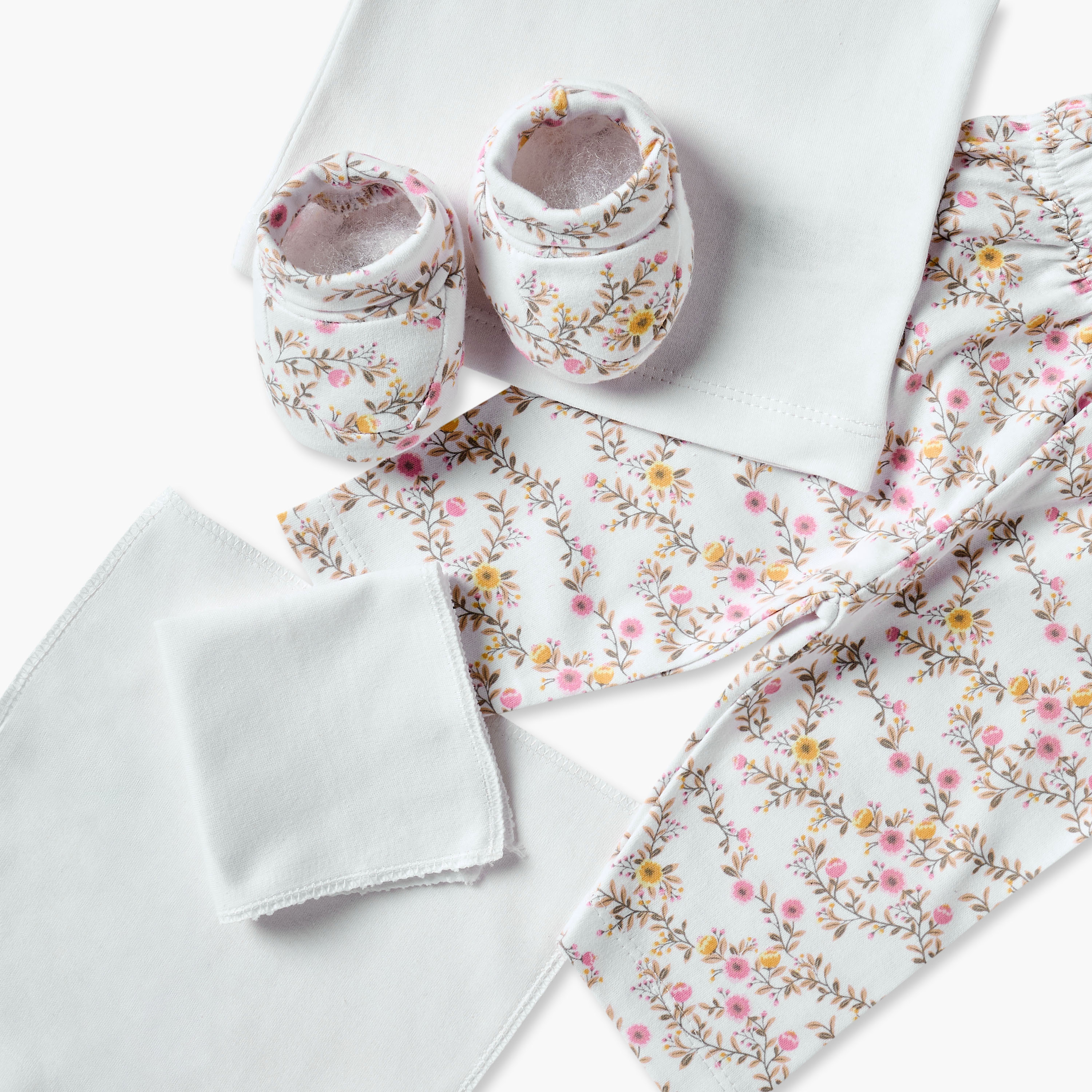 طقم هدايا ملابس بطبعات أزهار من جونيورز - 8 قطع-baby-girls-clothing-setsandcoords-image-11