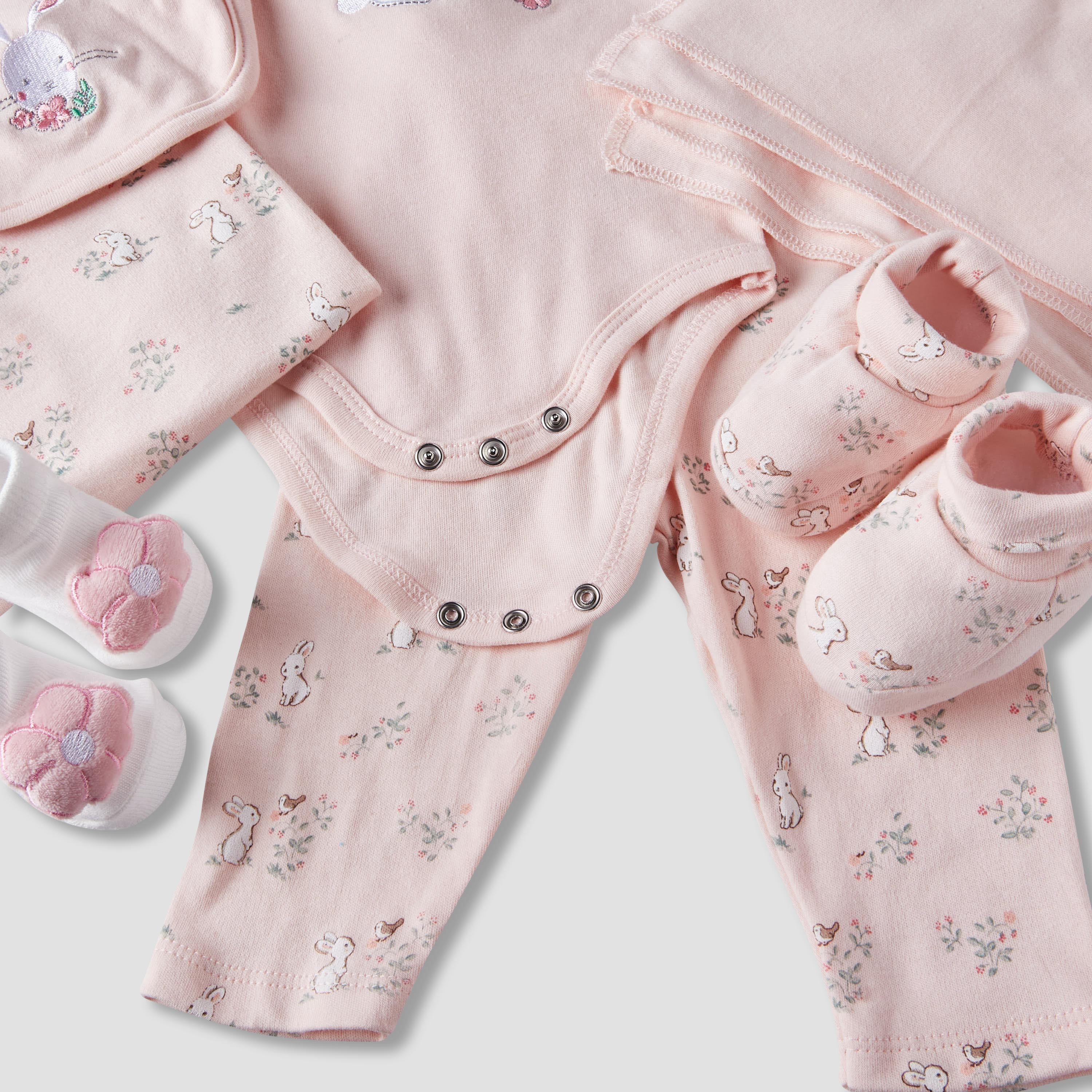Set of 12 Juniors Clothing Gift Set with Bunny Print-baby-girls-clothing-setsandcoords-image-11