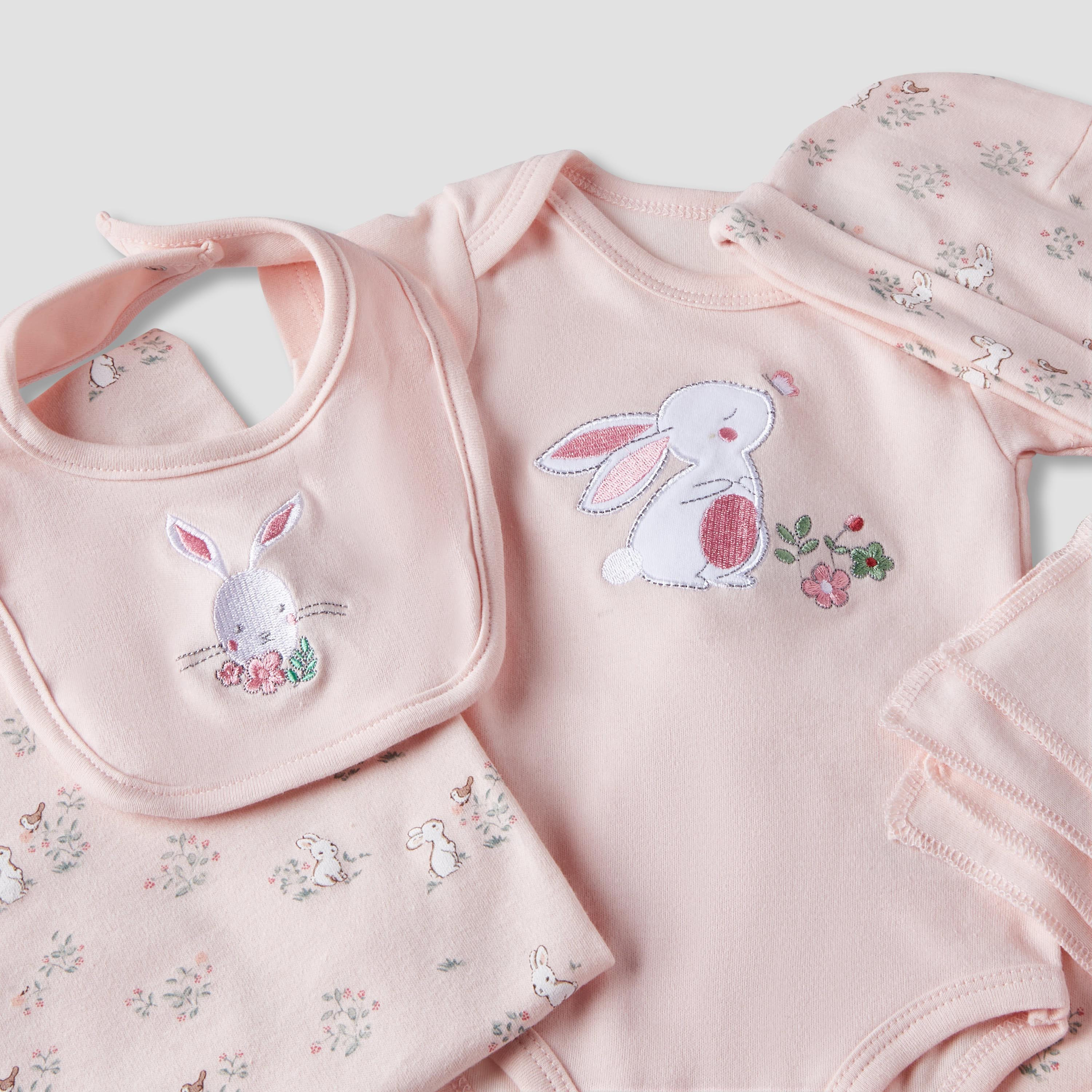Set of 12 Juniors Clothing Gift Set with Bunny Print-baby-girls-clothing-setsandcoords-image-12