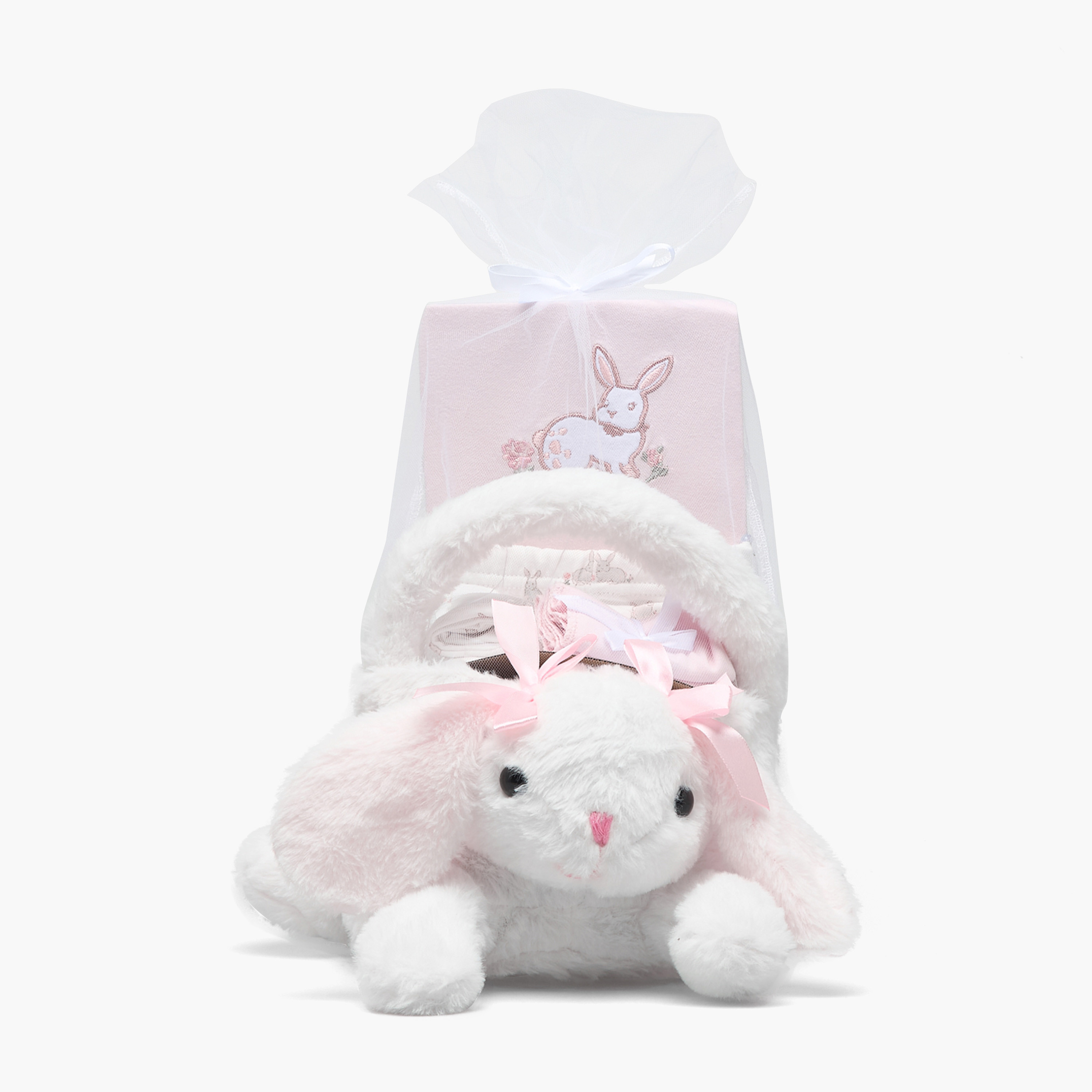 طقم هدايا ملابس أطفال بطبعات أرنب من جونيورز - 8 قطع-baby-girls-clothing-setsandcoords-image-2