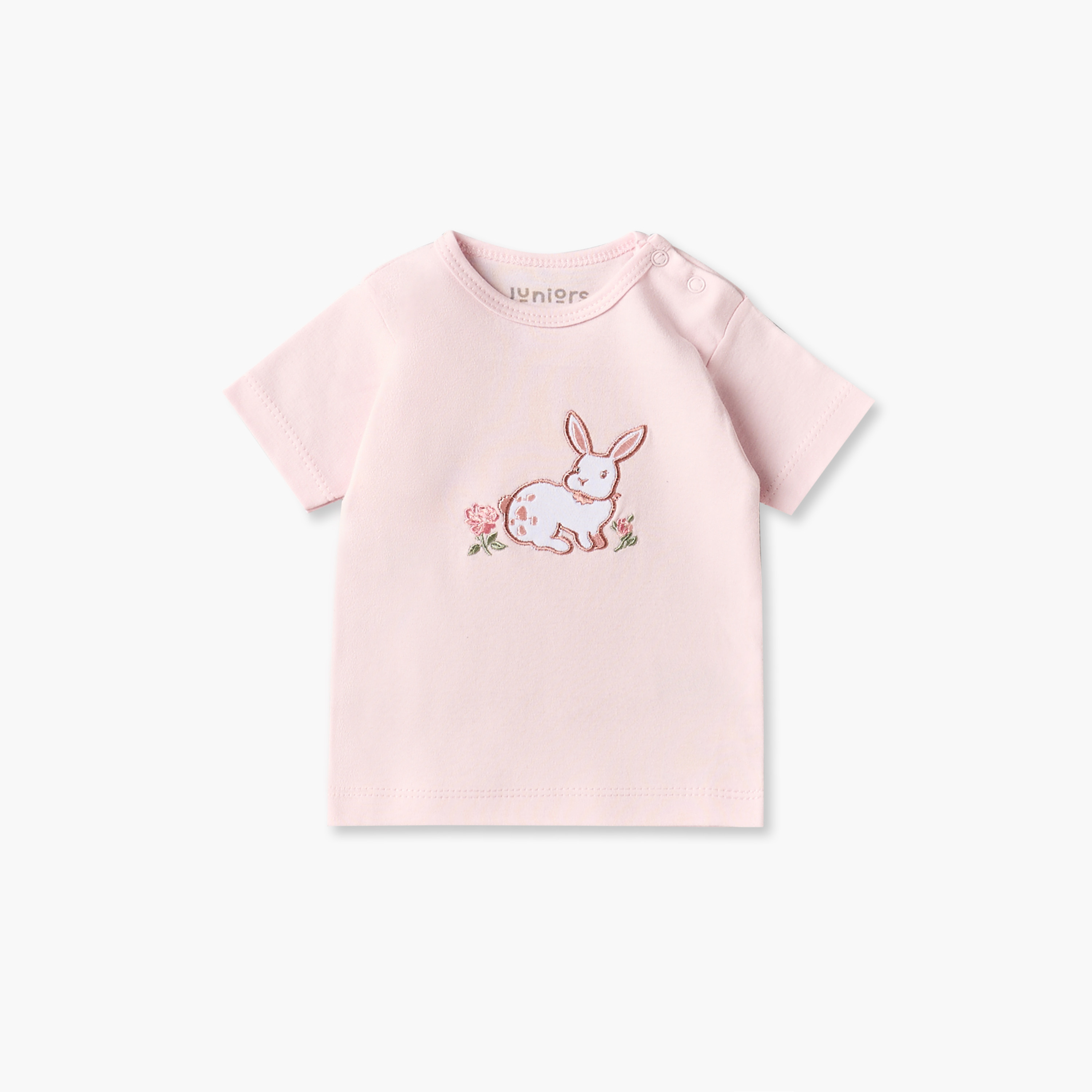طقم هدايا ملابس أطفال بطبعات أرنب من جونيورز - 8 قطع-baby-girls-clothing-setsandcoords-image-3
