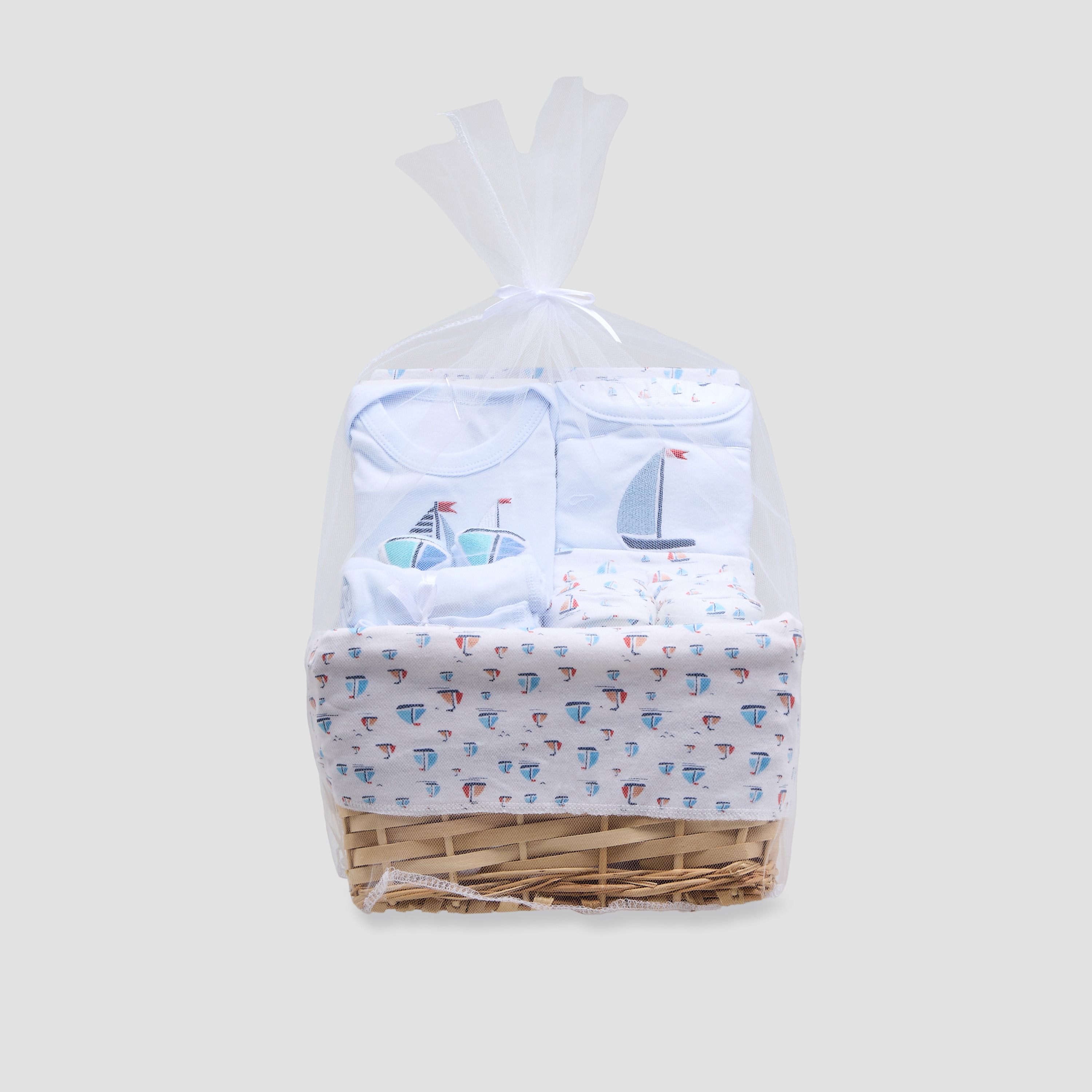 Set of 12 Juniors Clothing Gift Set with Sailboat Print-baby-boys-clothing-setsandcoords-image-1