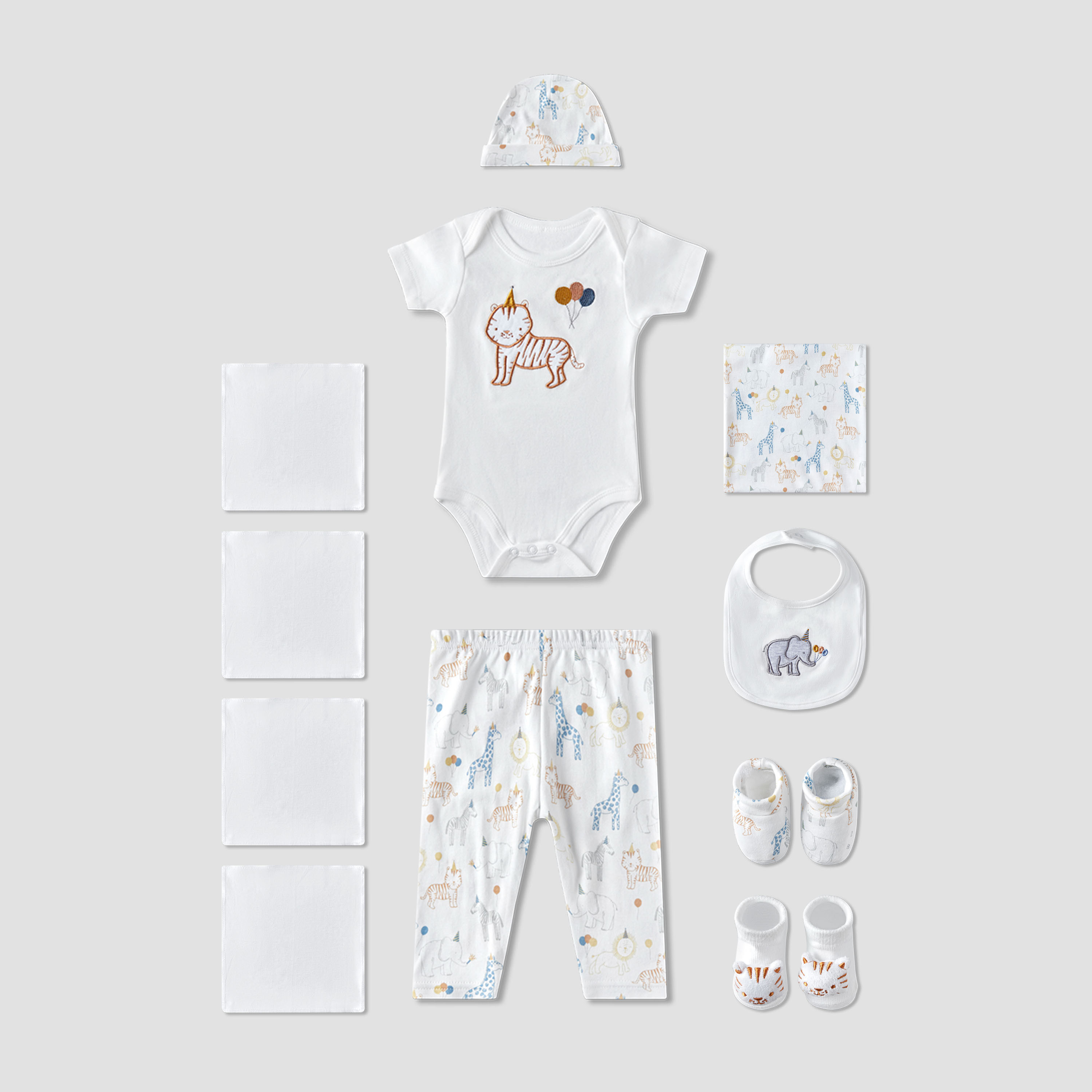 Set of 12 Juniors Clothing Gift Set with Print-baby-boys-clothing-setsandcoords-image-2