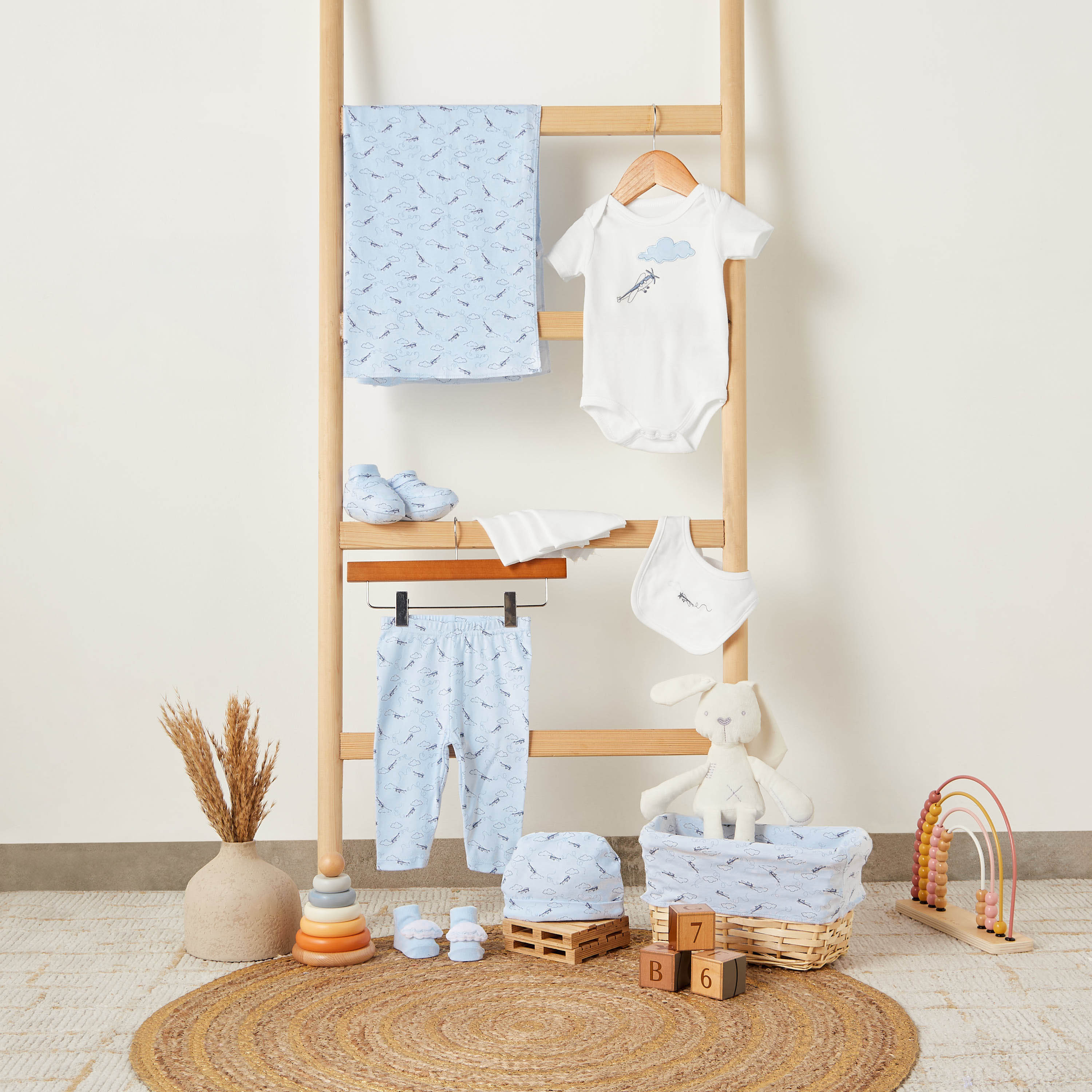 Set of 11 Juniors Clothing Gift Set with Aeroplane Print-baby-boys-clothing-setsandcoords-image-17