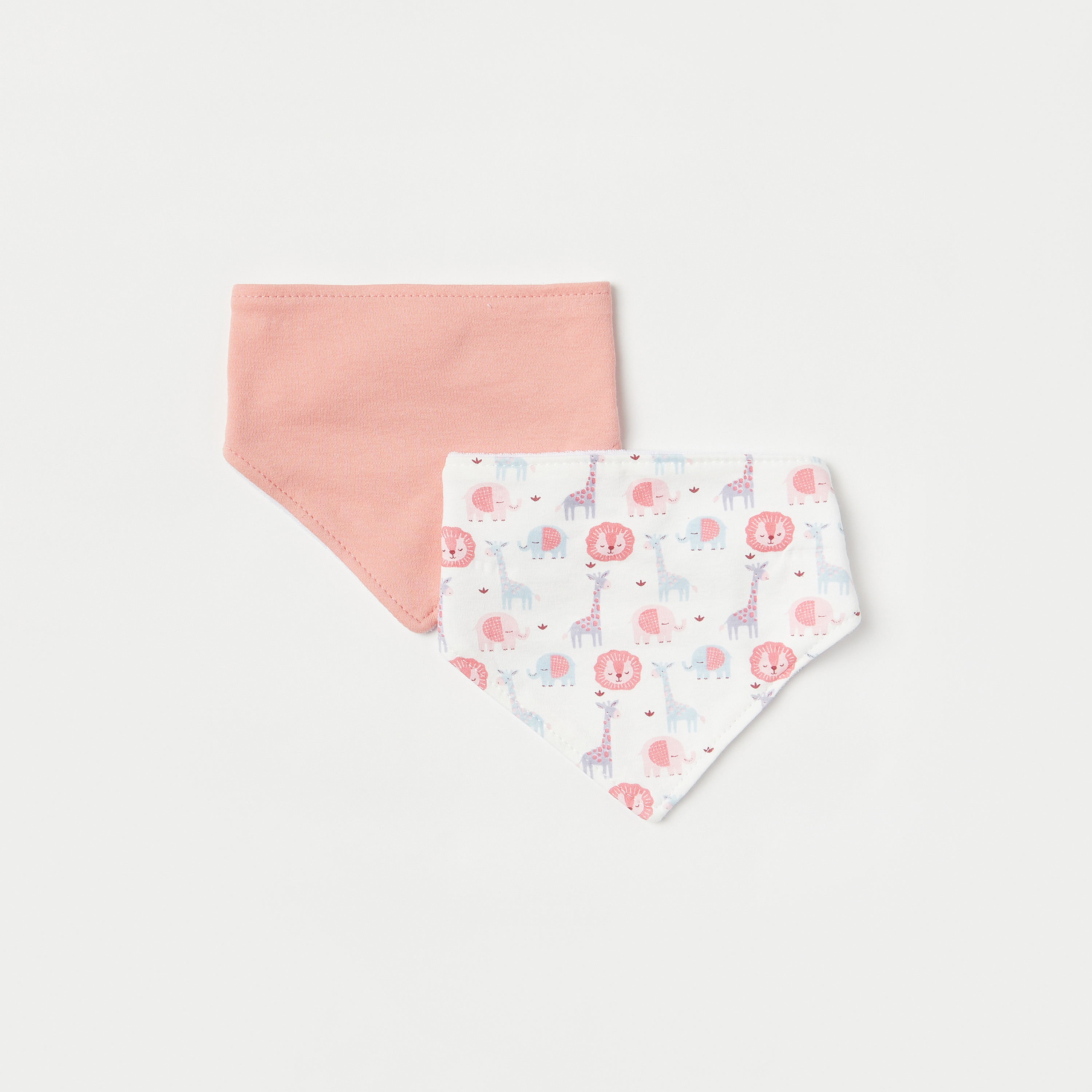 طقم مريلة وربطة رأس 4 قطع من جونيورز-baby-feeding-bibs-image-2