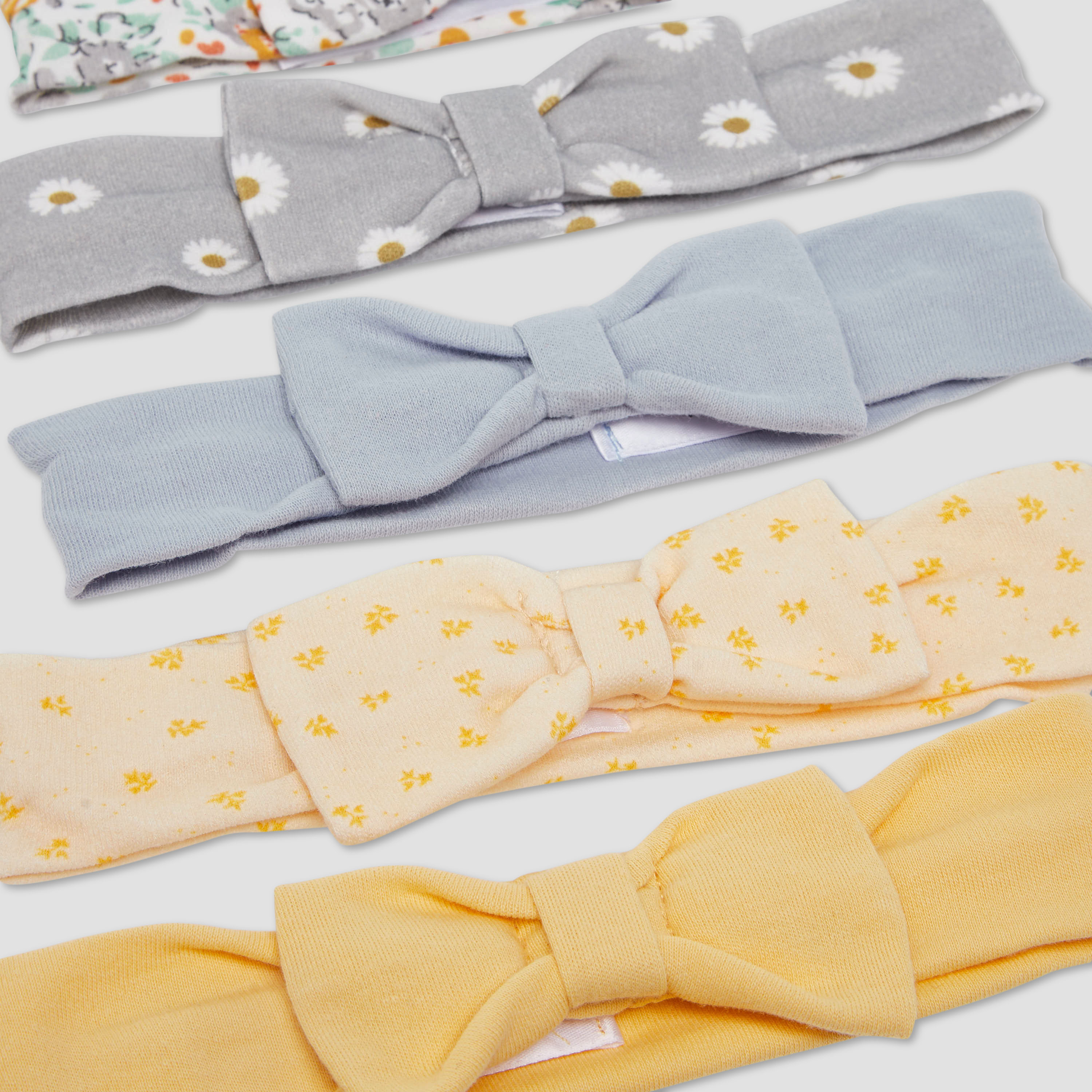 Juniors Girls Assorted Headband with Bow - Cotton - Set of 5-baby-girls-accessories-hairaccessories-image-9