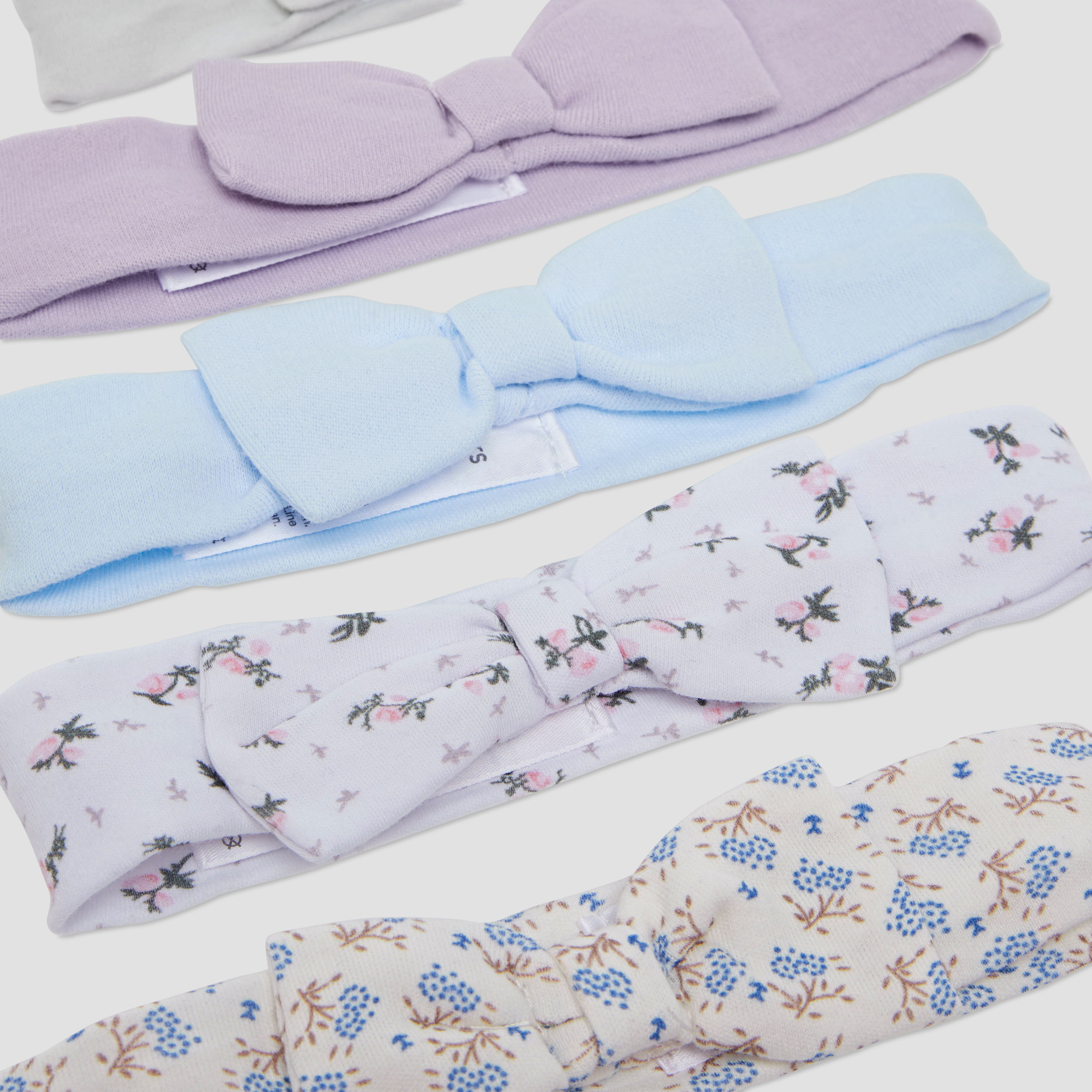Juniors Girls Assorted Head Band with Bow - Cotton - Set of 5-baby-girls-accessories-hairaccessories-image-9