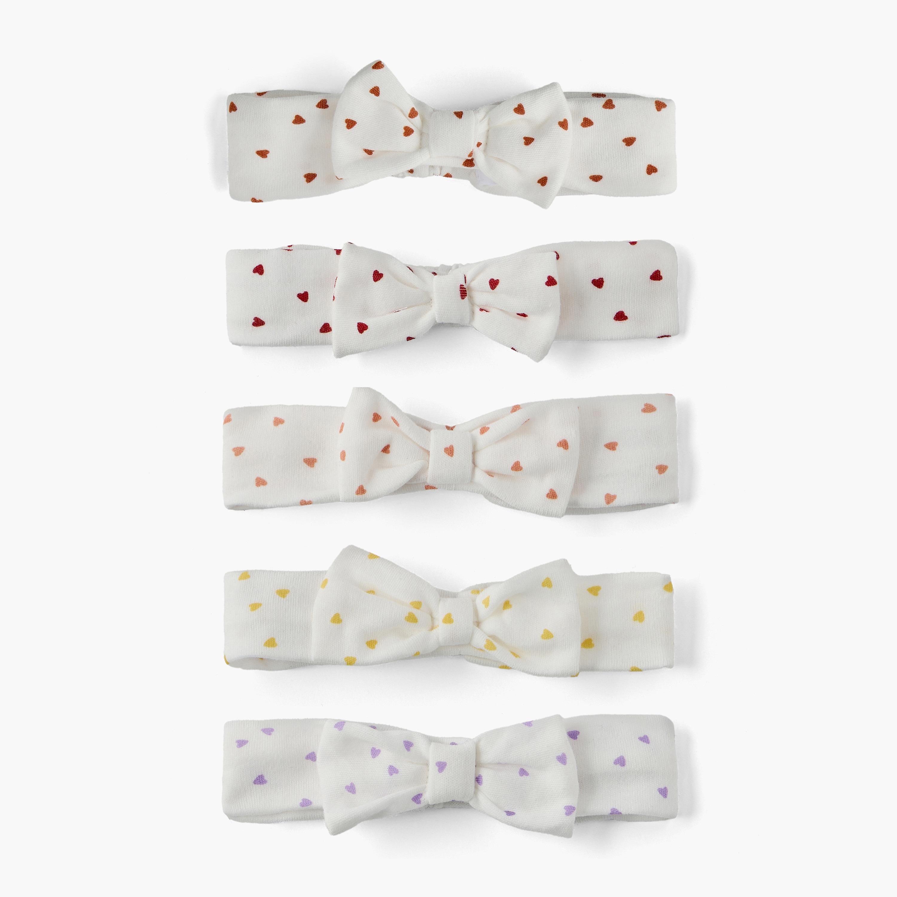 شريطة شعر بفيونكة من جونيورز - طقم من 5 قطع-baby-girls-accessories-hairaccessories-image-1