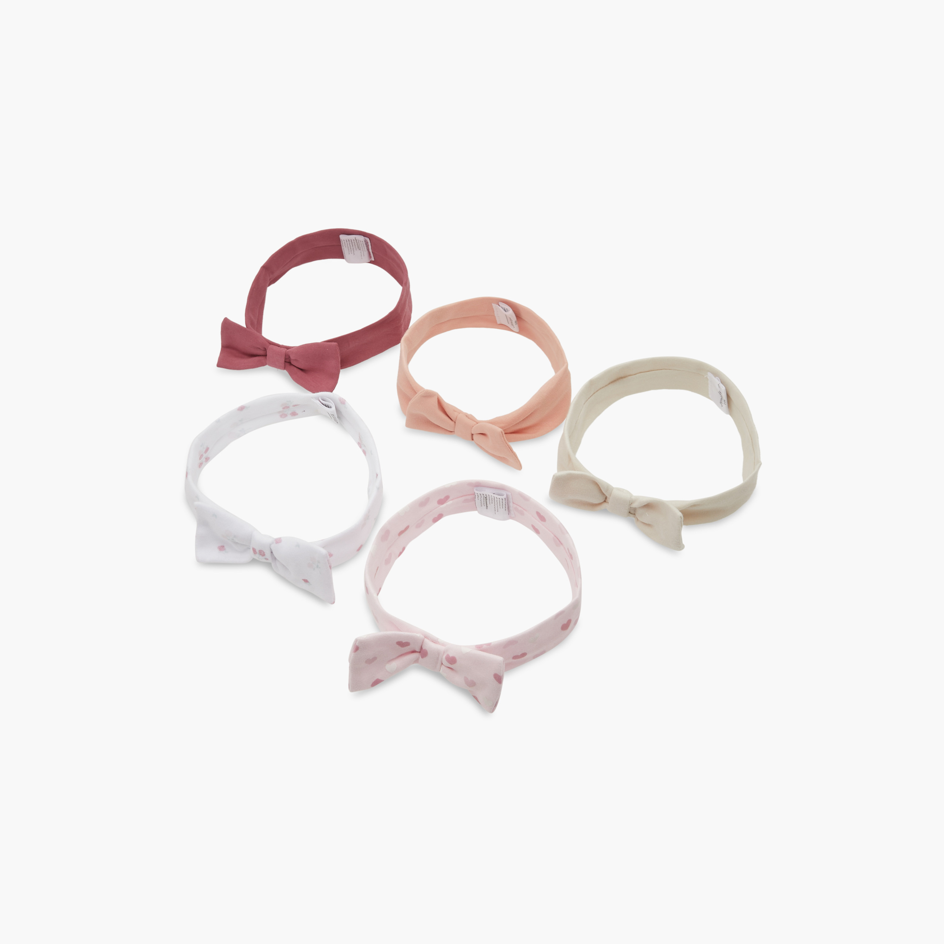Juniors Assorted Bow Applique Headband - Set of 5-baby-girls-accessories-hairaccessories-image-5