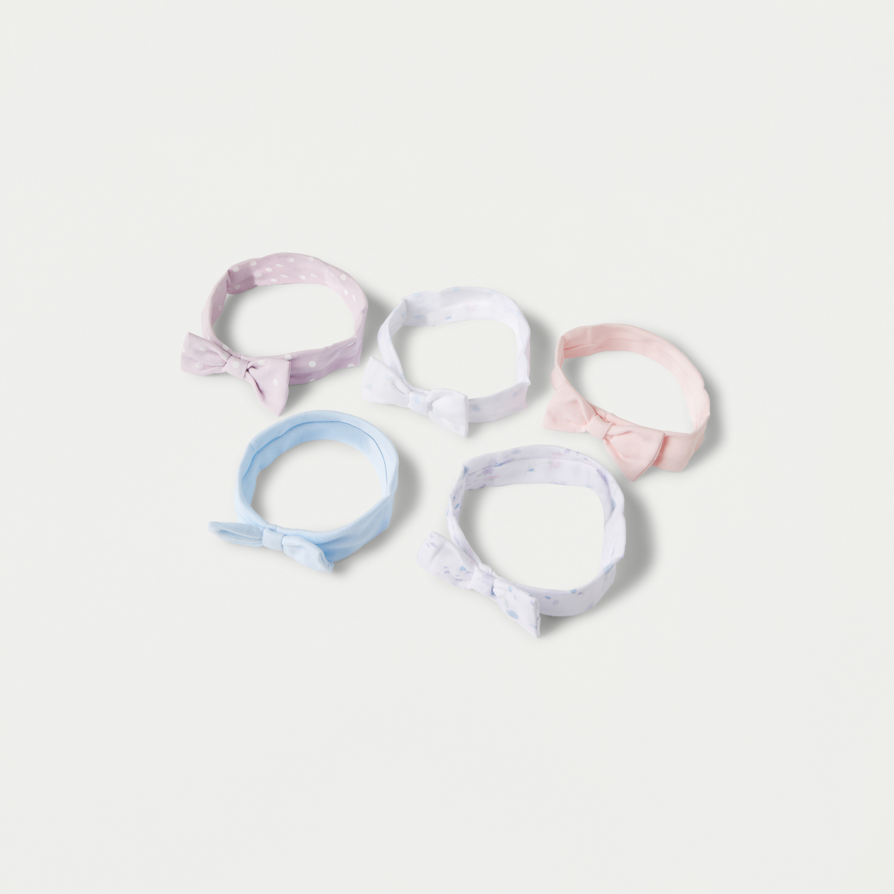 Juniors Assorted Headband with Bow Applique - Set of 5-baby-girls-accessories-hairaccessories-image-4
