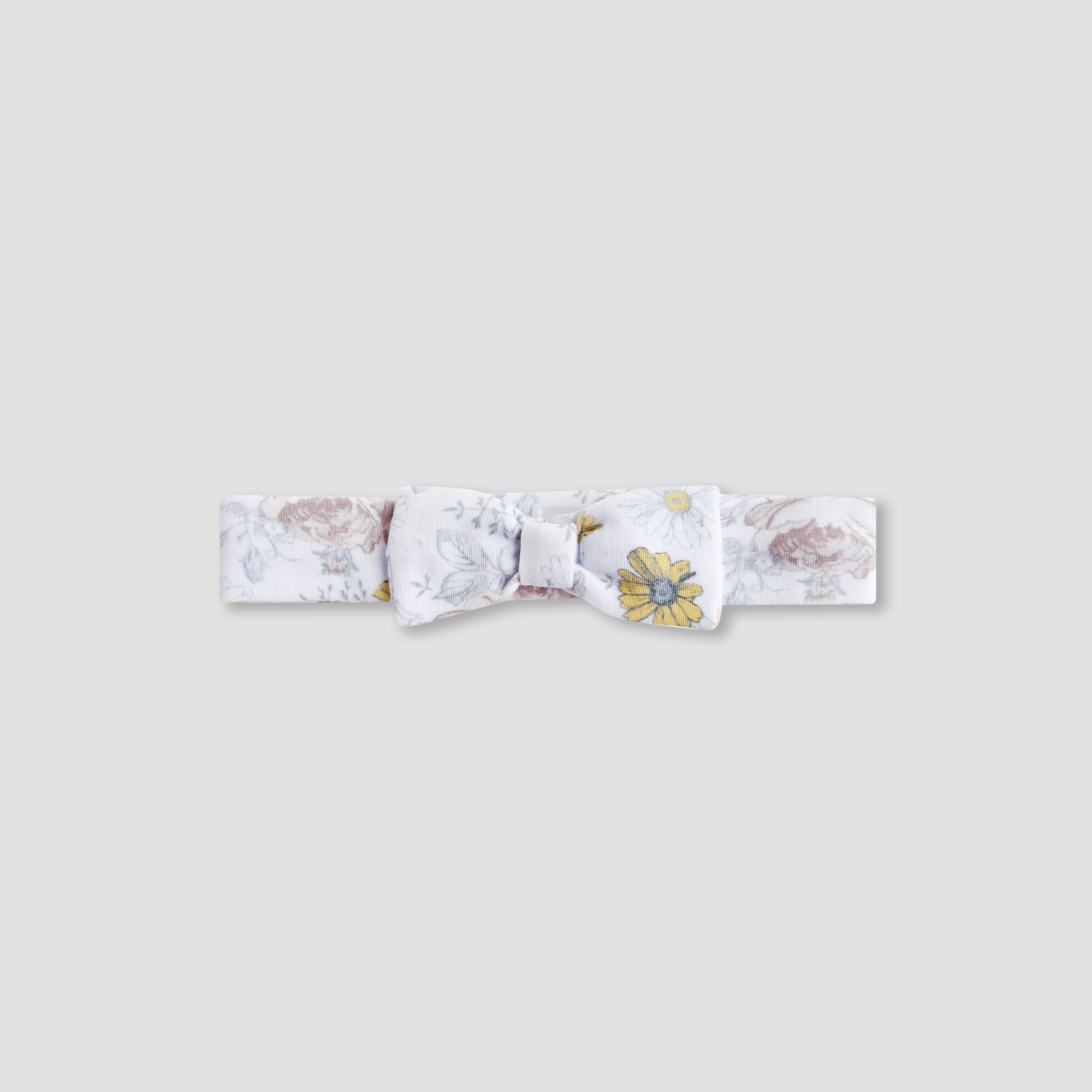 Juniors Printed Elasticated Headband with Bow Detail - Set of 5-baby-girls-accessories-hairaccessories-image-2