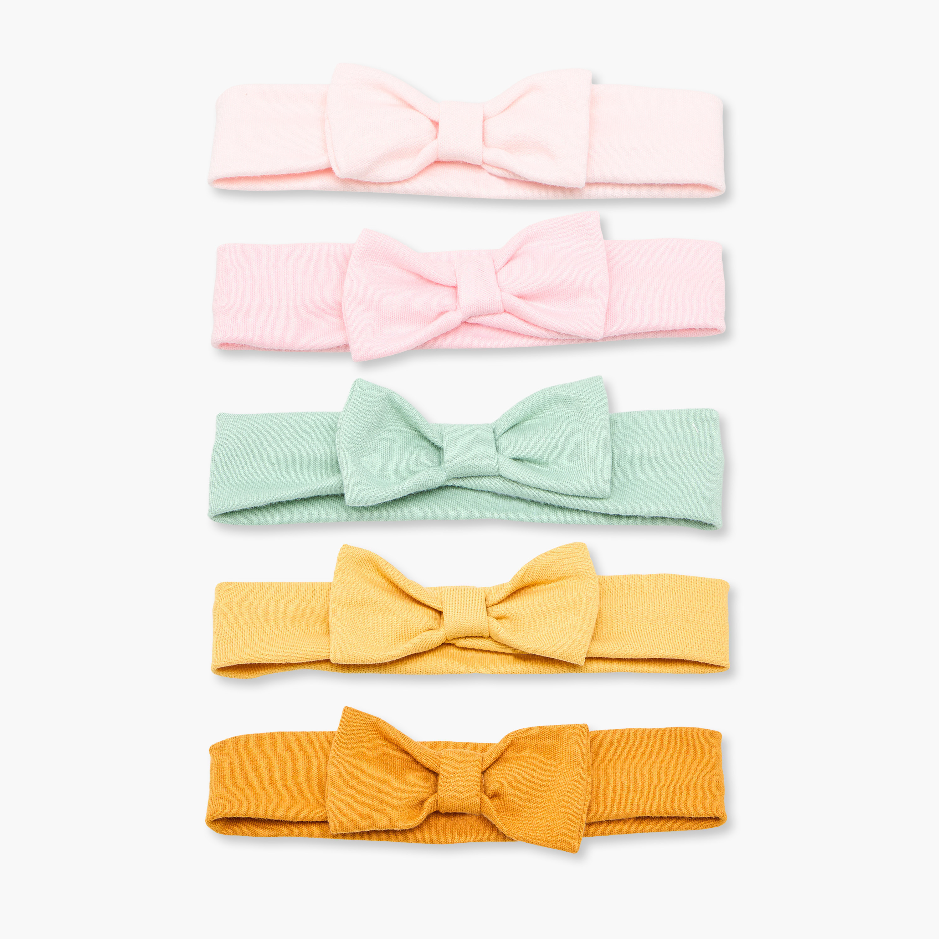 شرائط رأس مزينة بفيونكات من جونيورز - عبوة 5 قطع-baby-girls-accessories-hairaccessories-image-1