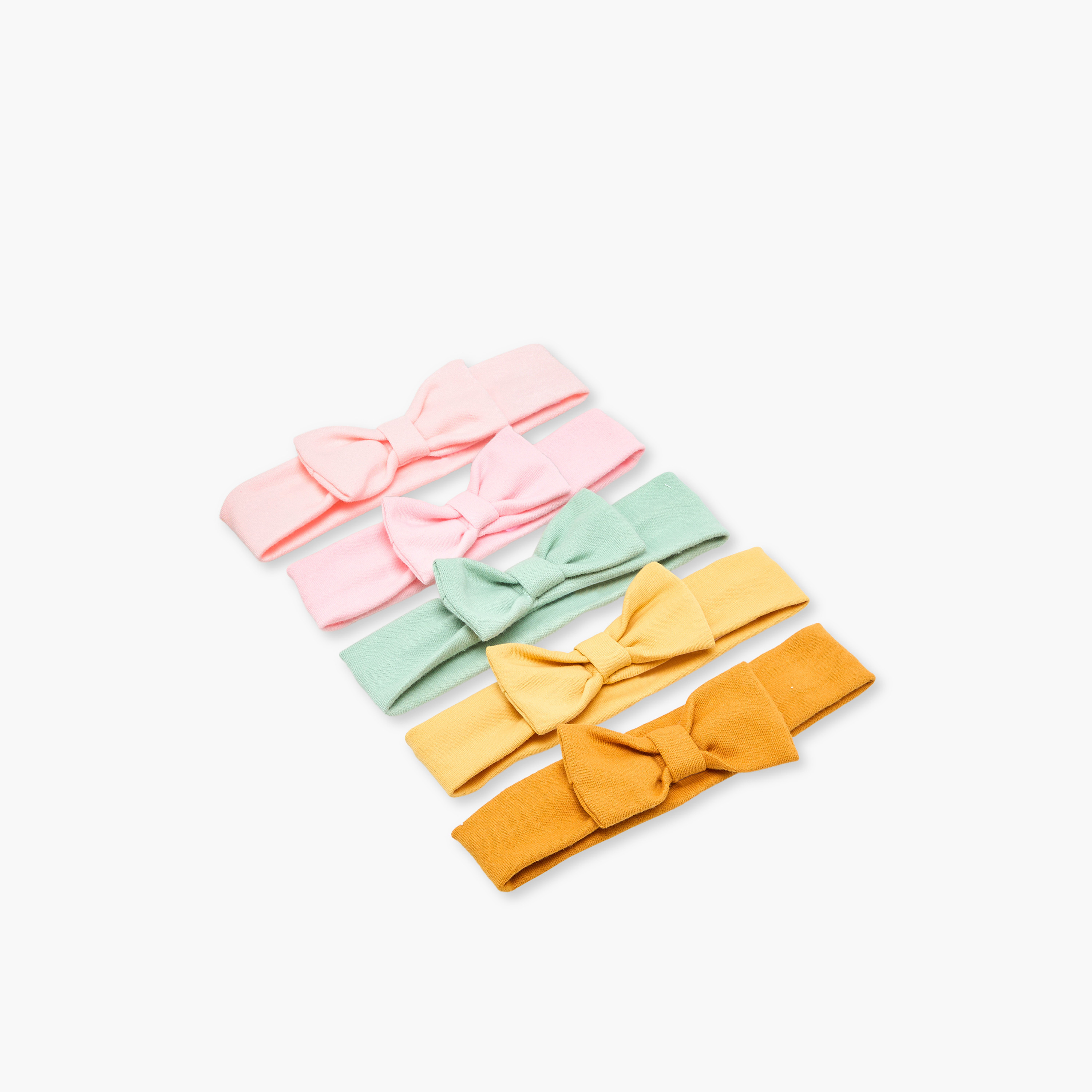 شرائط رأس مزينة بفيونكات من جونيورز - عبوة 5 قطع-baby-girls-accessories-hairaccessories-image-7