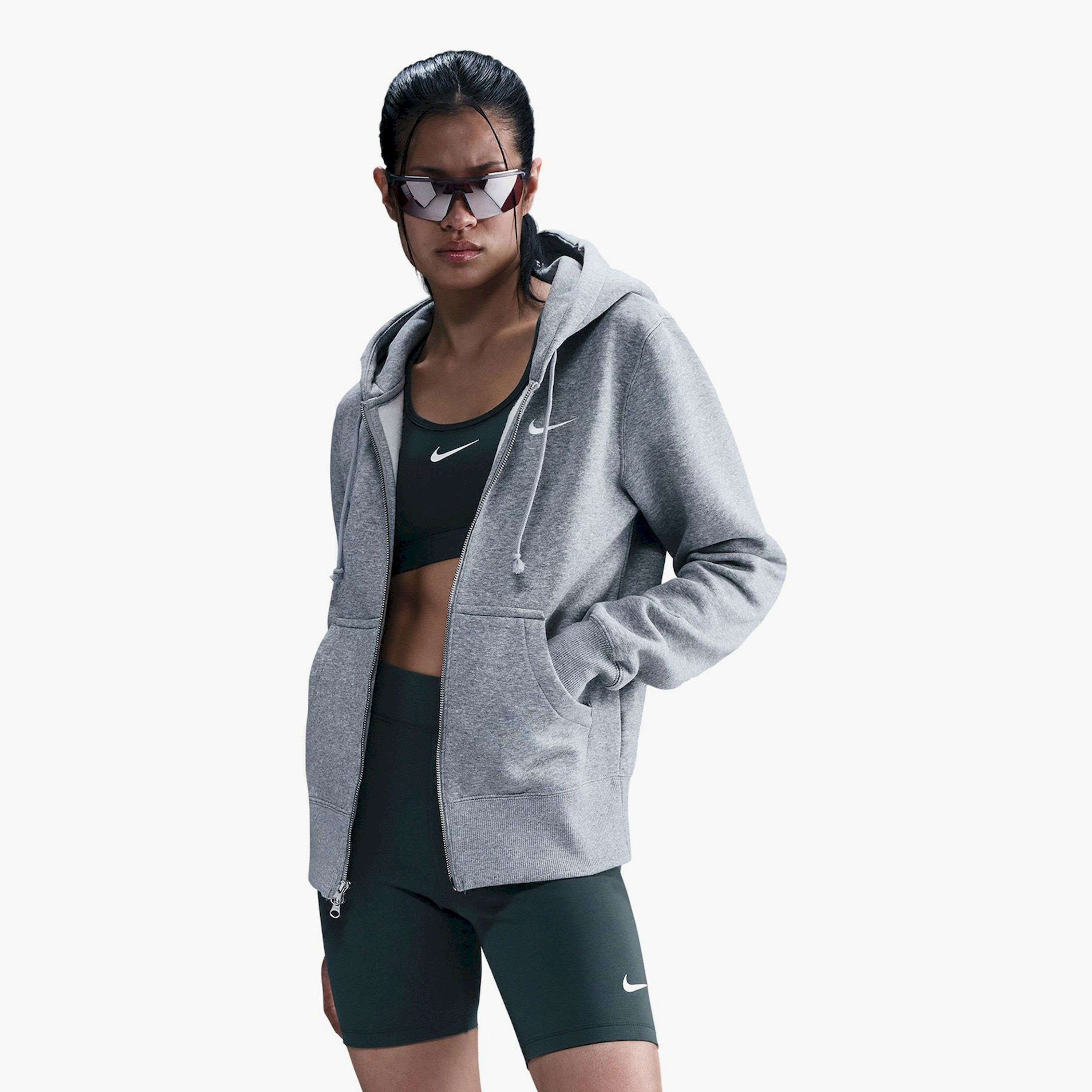 Nike Women's Sportswear Phoenix Fleece Full-Zip Hoodie NKHJ0995 | OE-women-winterwear-hoodiesandsweatshirts-sweatshirts-image-1