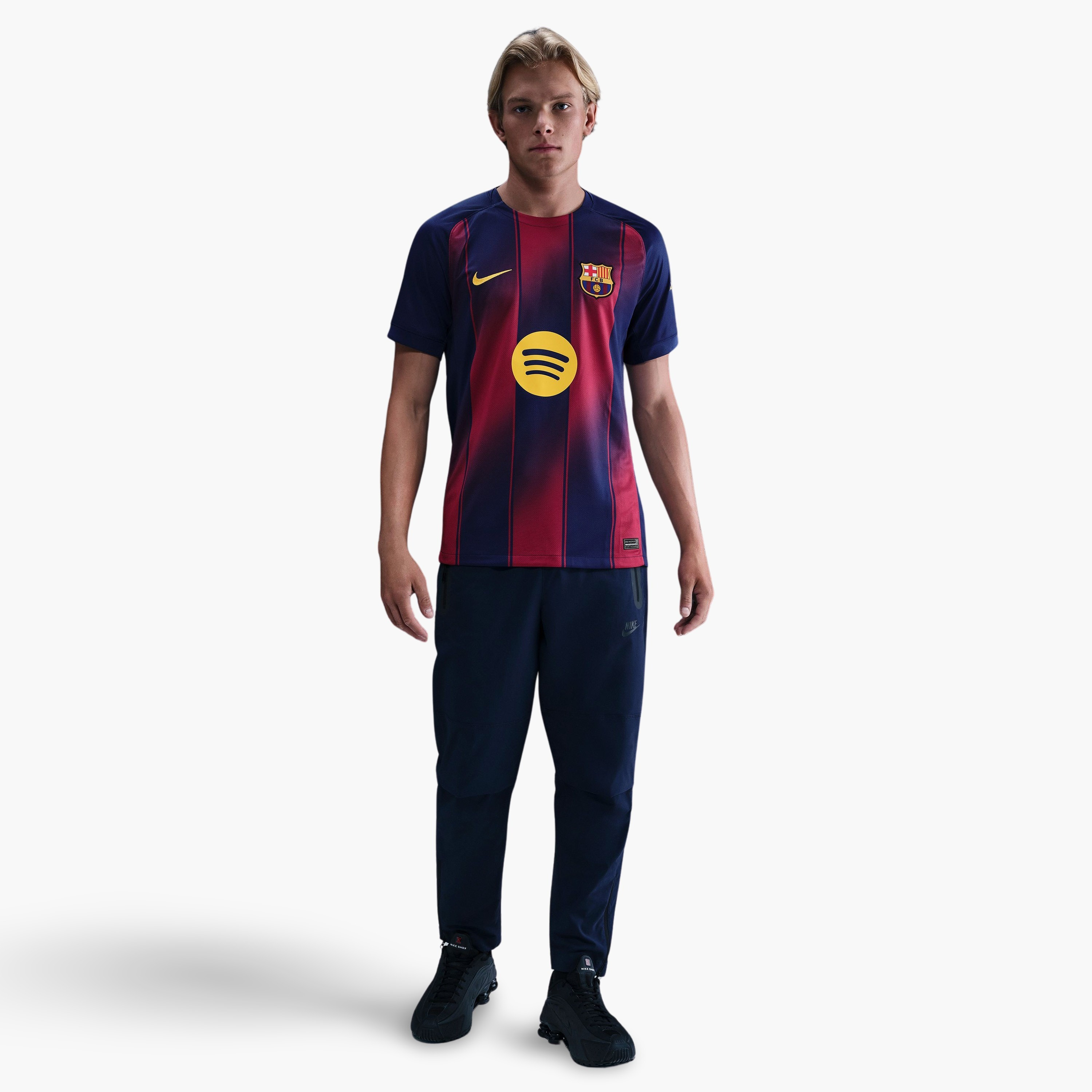 Nike Men's FC Barcelona 25/26 Home Dri-FIT Stadium Jersey Short Sleeve NKHJ4590 | OE-men-clothing-sportswearandactivewear-tshirtsandpolos-image-2