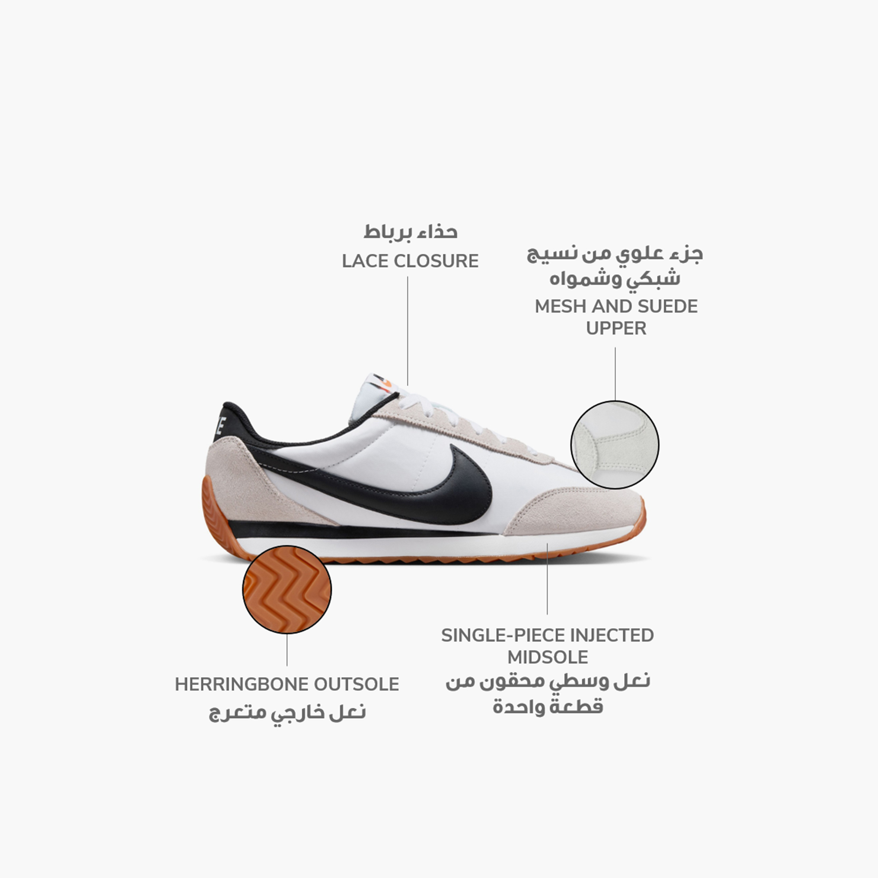 نايكي- حذاء رياضي رجالي باسيفيك برباط وبطول منخفض للكاحل NKHQ2052 | OE-sports-men-shoes-image-2