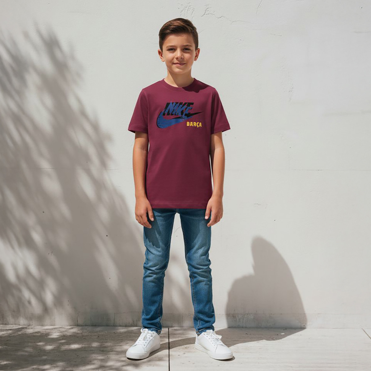 Nike Kids FC Barcelona Futura Graphic T-Shirt NKHQ8362 | OE-sports-boys-clothing-tops-image-5
