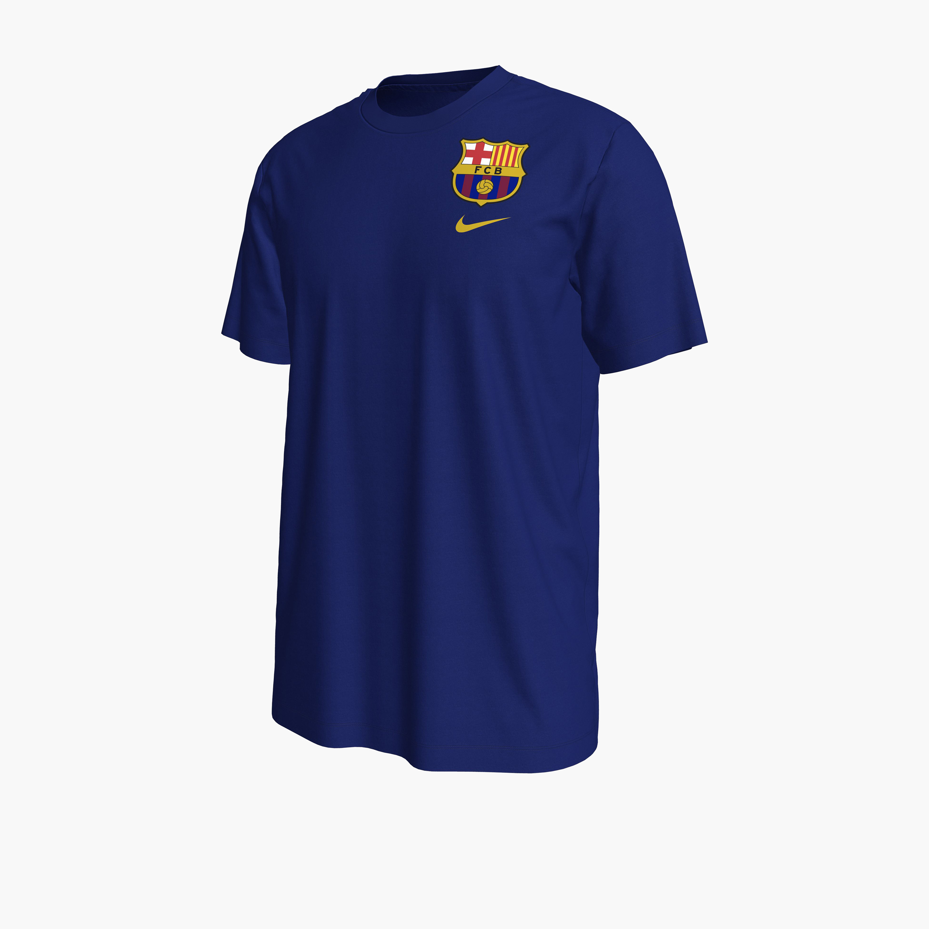 Nike Men's FC Barcelona Crest T-Shirt NKHQ8396 | OE-men-clothing-sportswearandactivewear-tshirtsandpolos-image-1