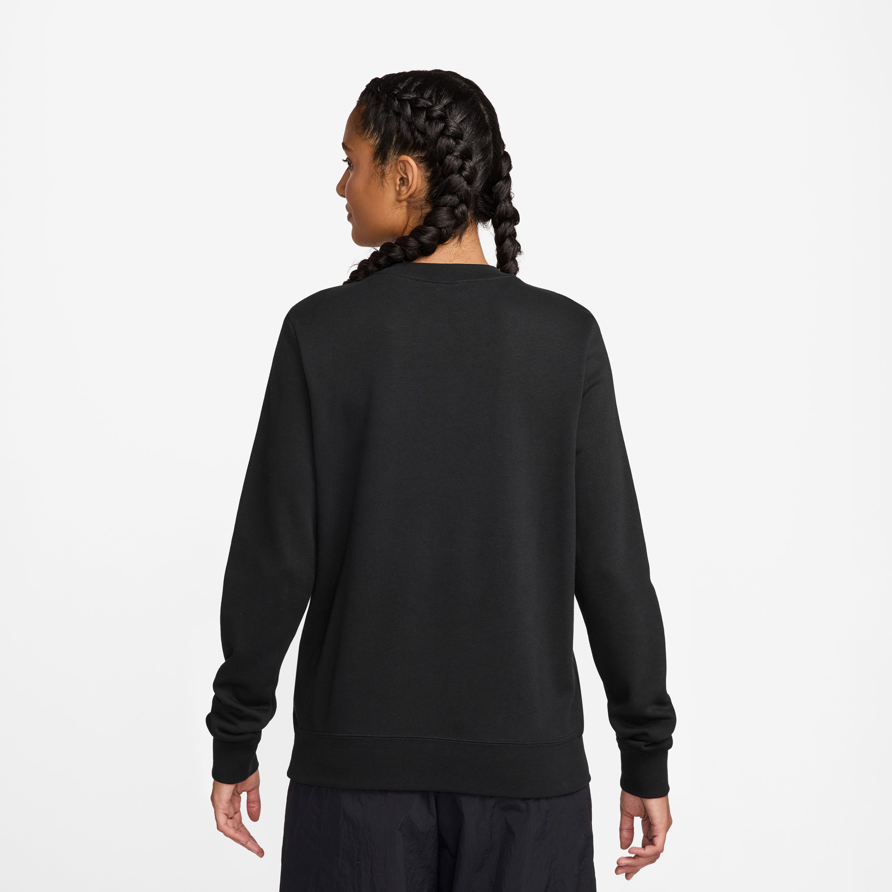نايكي- سويت شيرت نسائي رياضي كلوب من الصوف برسومات جرافيكية وياقة دائرية NKHV2342 | OE-women-clothing-hoodiesandsweatshirts-sweatshirts-image-2