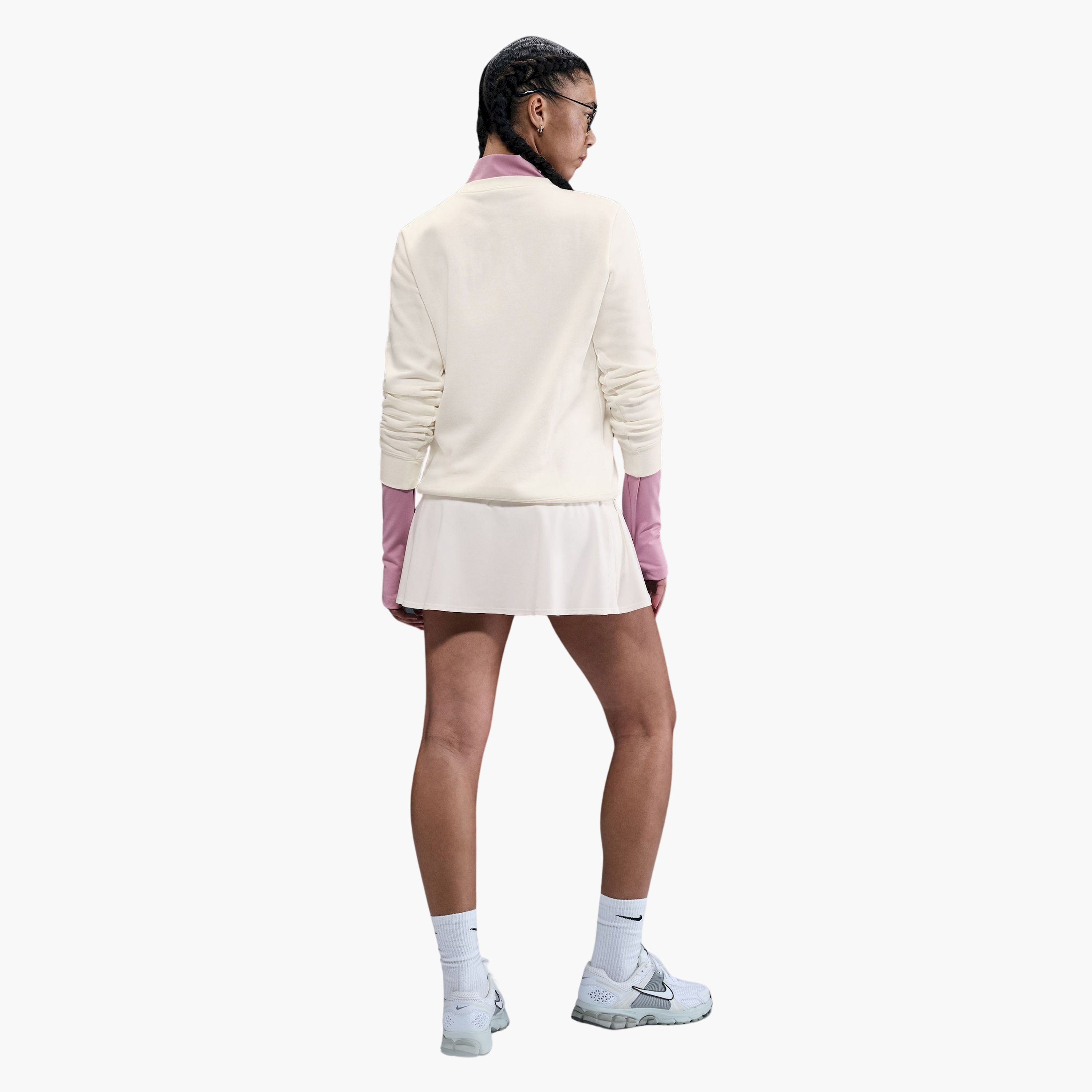 نايكي- سويت شيرت نسائي رياضي كلوب من الصوف برسومات جرافيكية وياقة دائرية NKHV2342 | OE-women-clothing-hoodiesandsweatshirts-sweatshirts-image-8