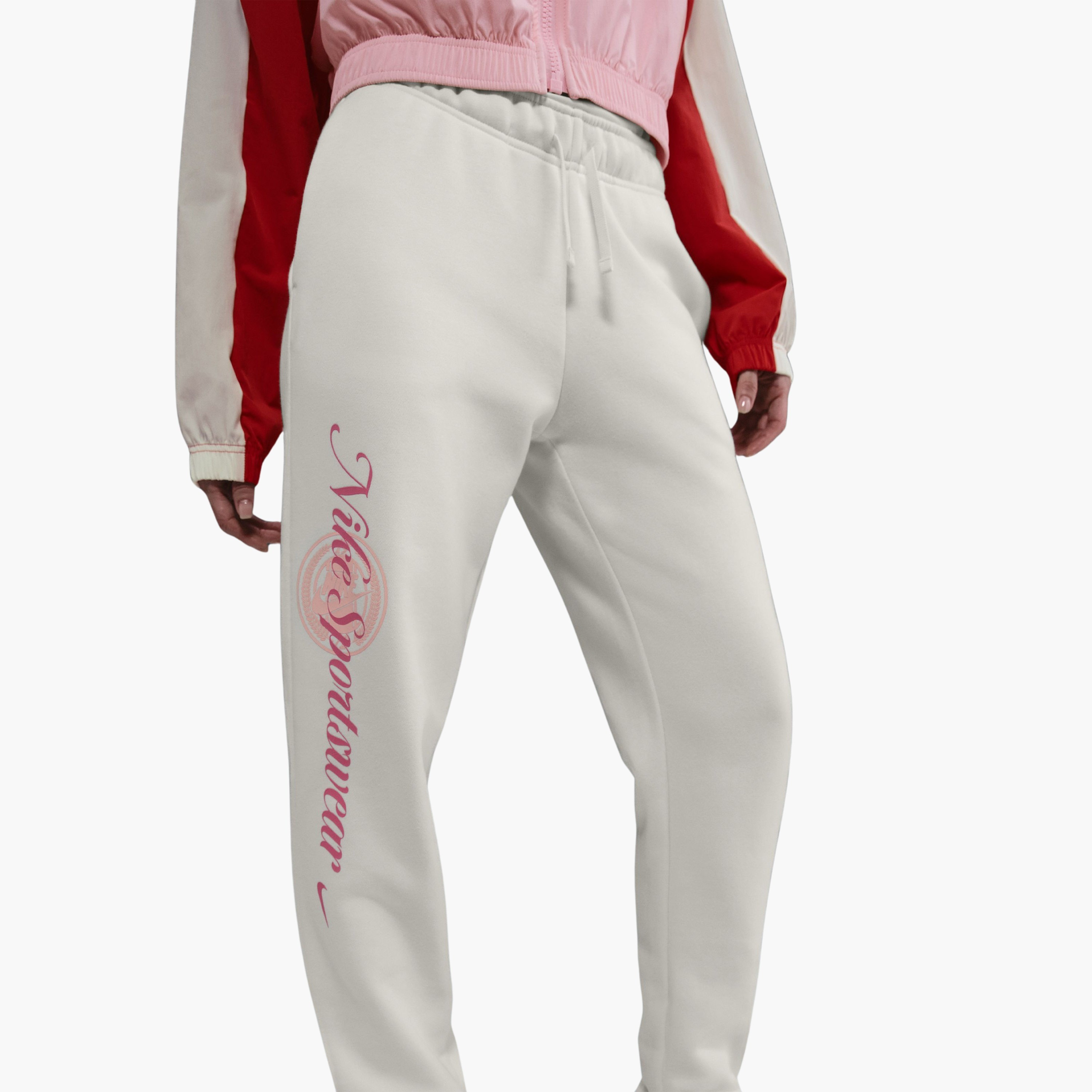 نايكي- بنطال نسائي رياضي كلوب من الصوف برسومات جرافيكية NKHV2346 | OE-women-clothing-bottoms-joggers-image-6