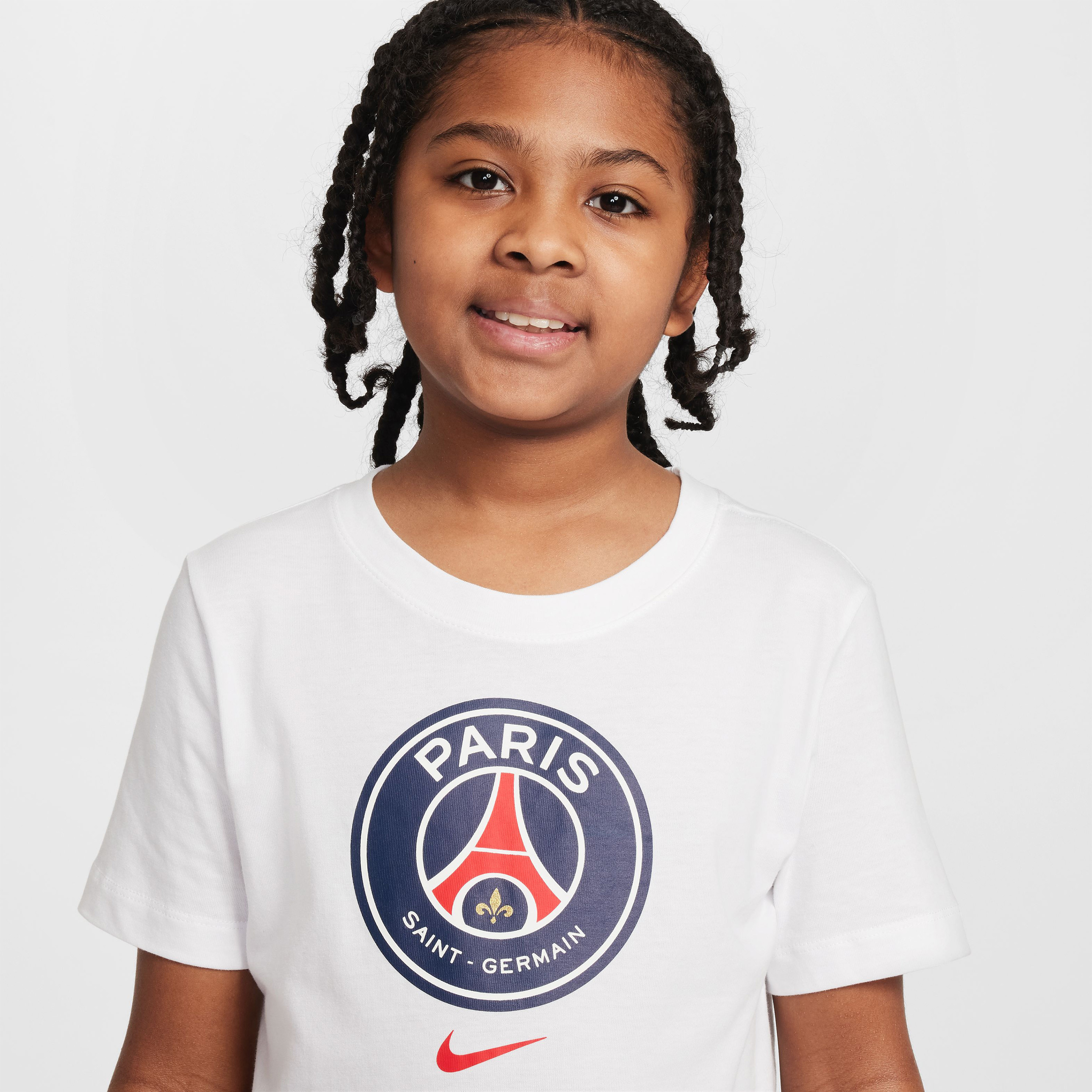 Nike Kids Paris Saint-Germain Crest Logo T-Shirt NKIF0511 | OE-boys-clothing-sportswear-tops-image-4