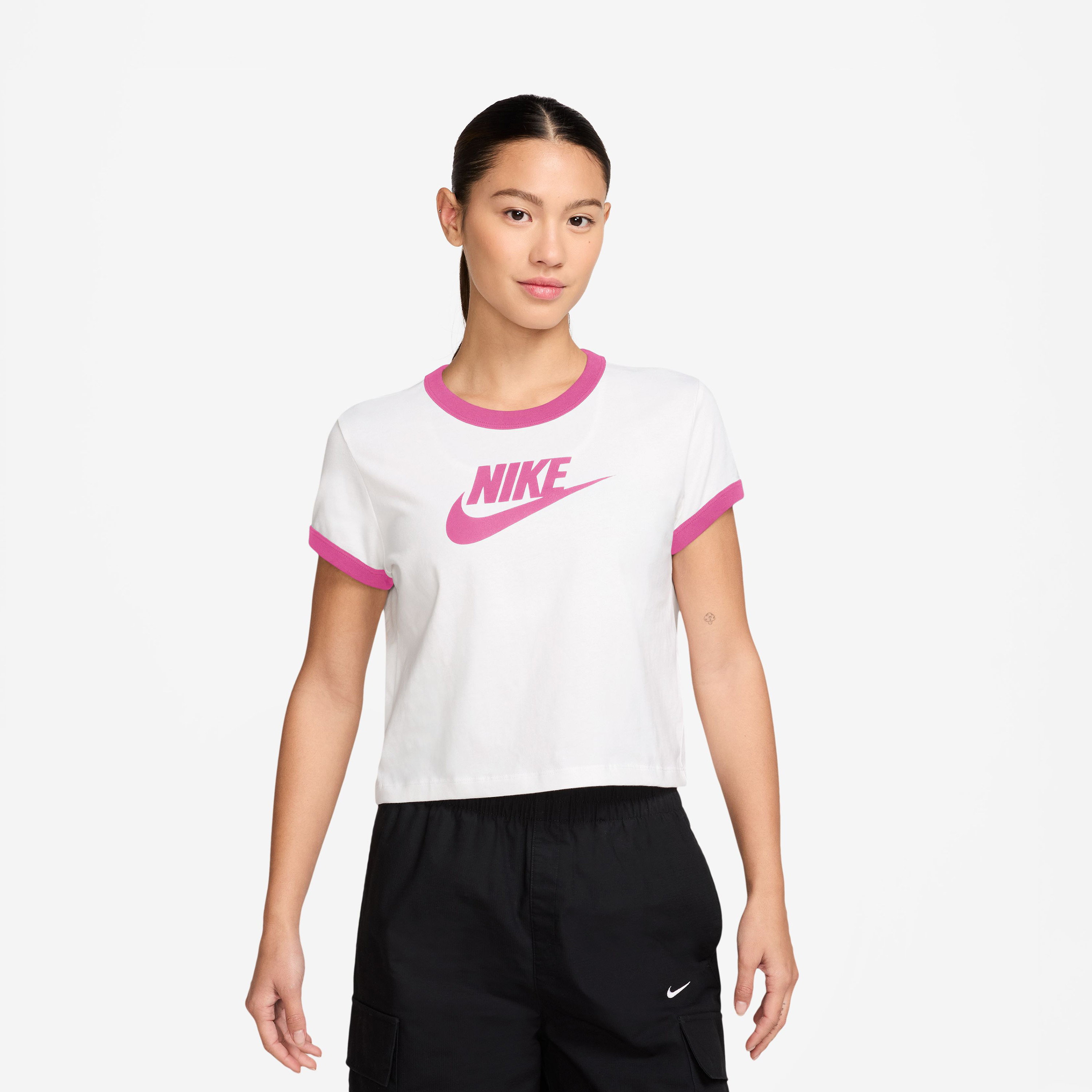 نايكي- تيشيرت رياضي نسائي بأكمام قصيرة NKIF4072 | OE-sports-women-clothing-tshirtsandvests-image-1