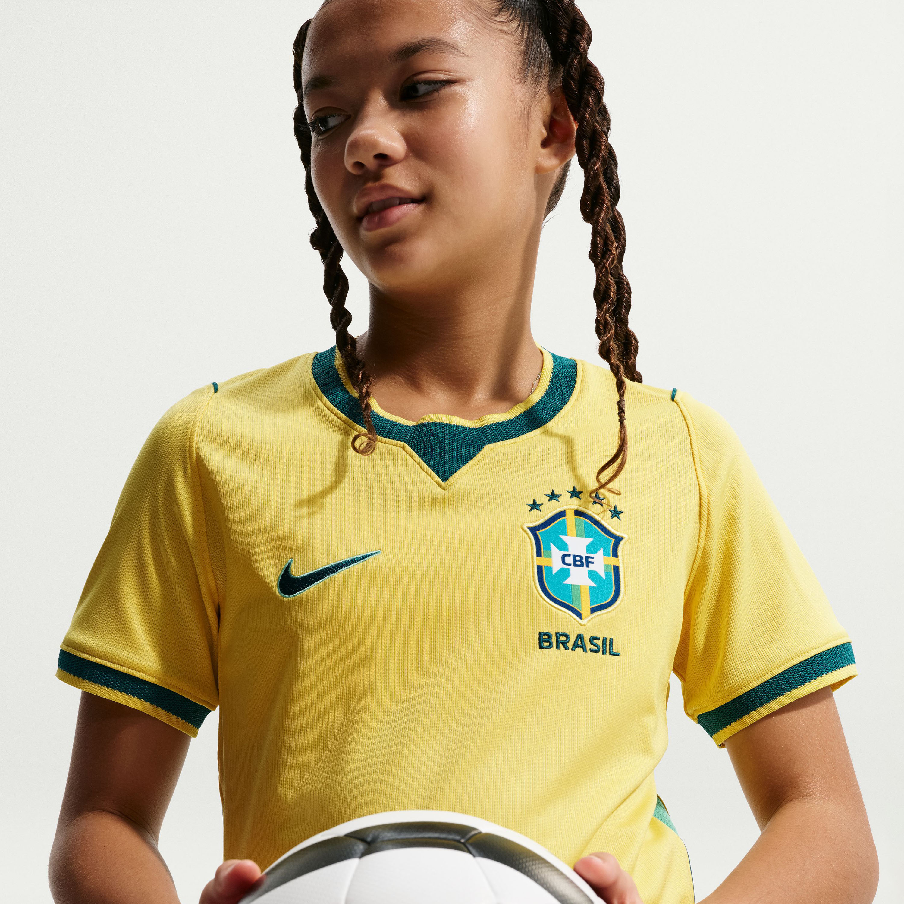 نايكي - قميص منتخب البرازيل للأطفال 2026 الأساسي-boys-clothing-sportswear-tops-image-6