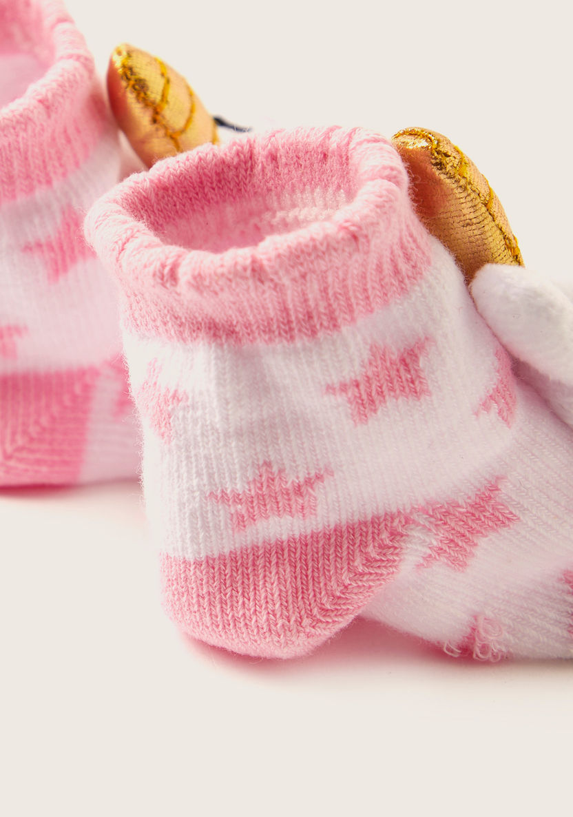 Juniors Printed Socks with Unicorn Accent-Socks-image-3