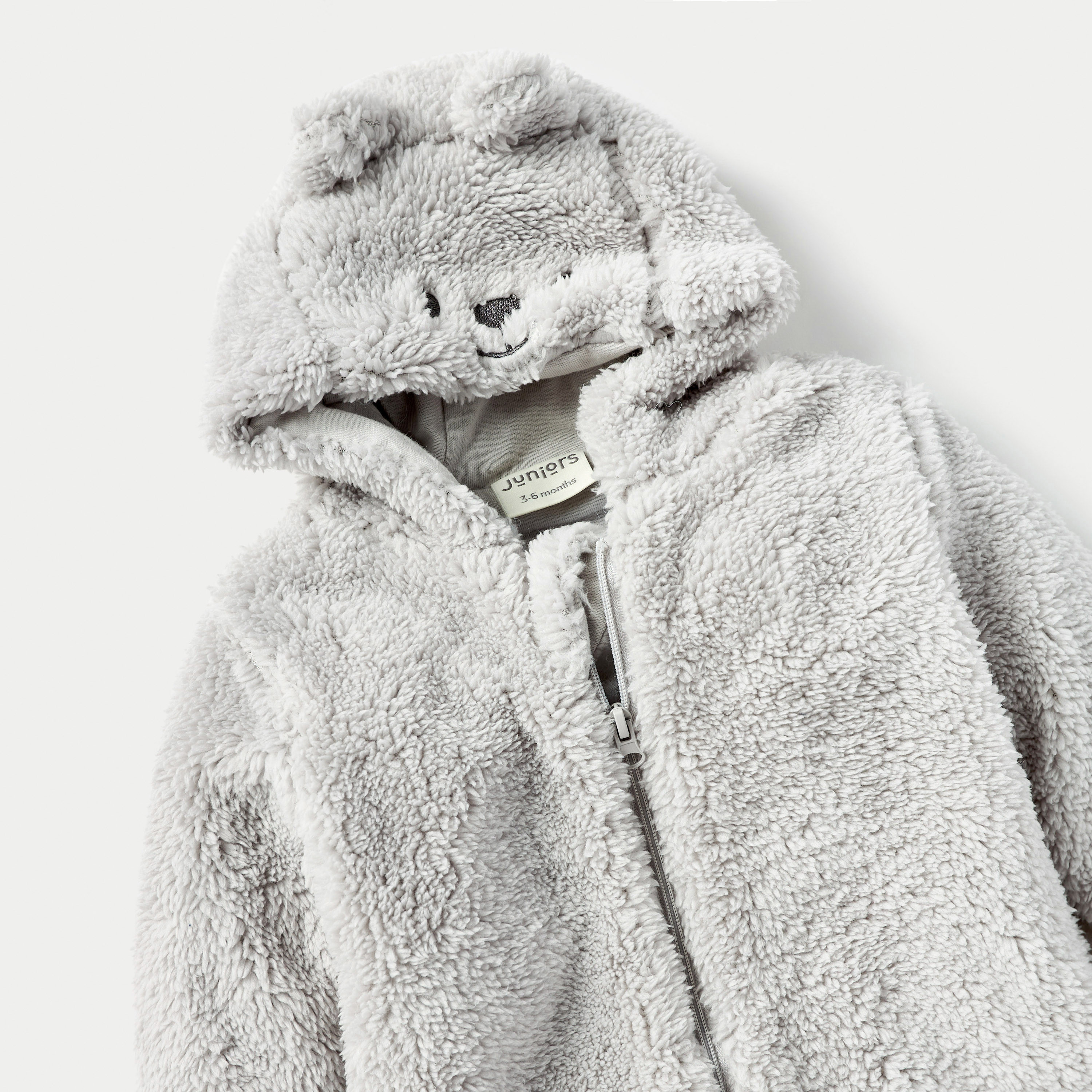 Juniors Bear Ear Applique Hooded Closed Feet Sleepsuit with Long Sleeves-baby-girls-clothing-nightwear-sleepsuits-image-3