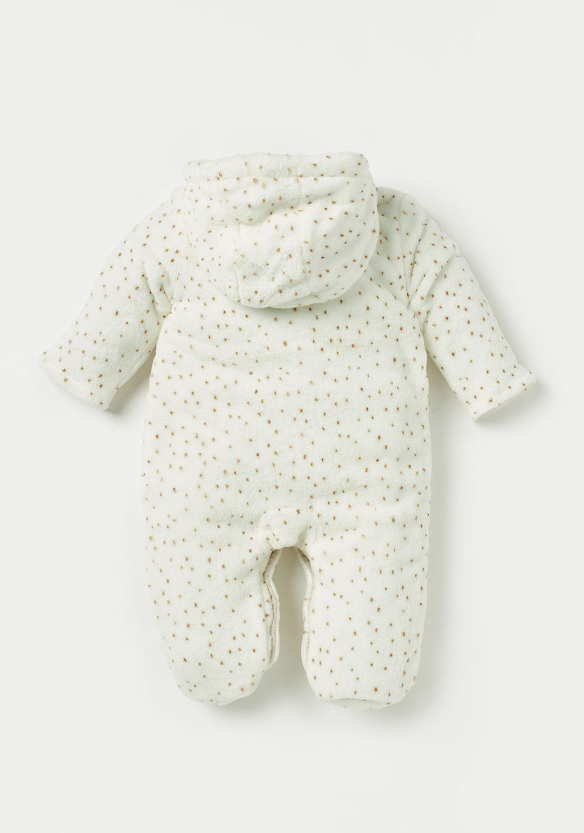 Juniors All-Over Dots Print Sleepsuit with Hood-Sleepsuits-image-1