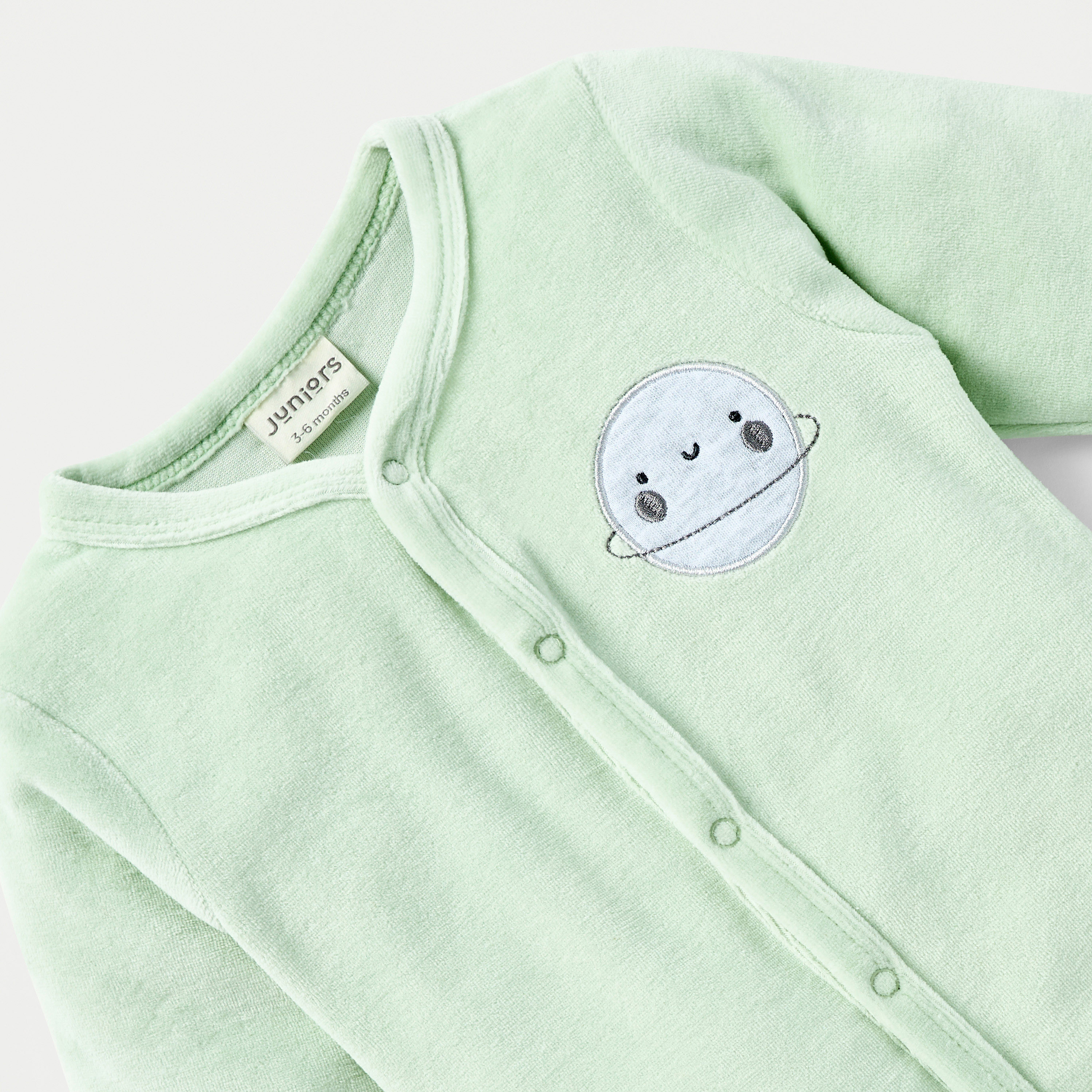 Juniors Planet Print Closed Feet Sleepsuit with Button Closure-baby-boys-clothing-winterwear-sleepsuits-image-3