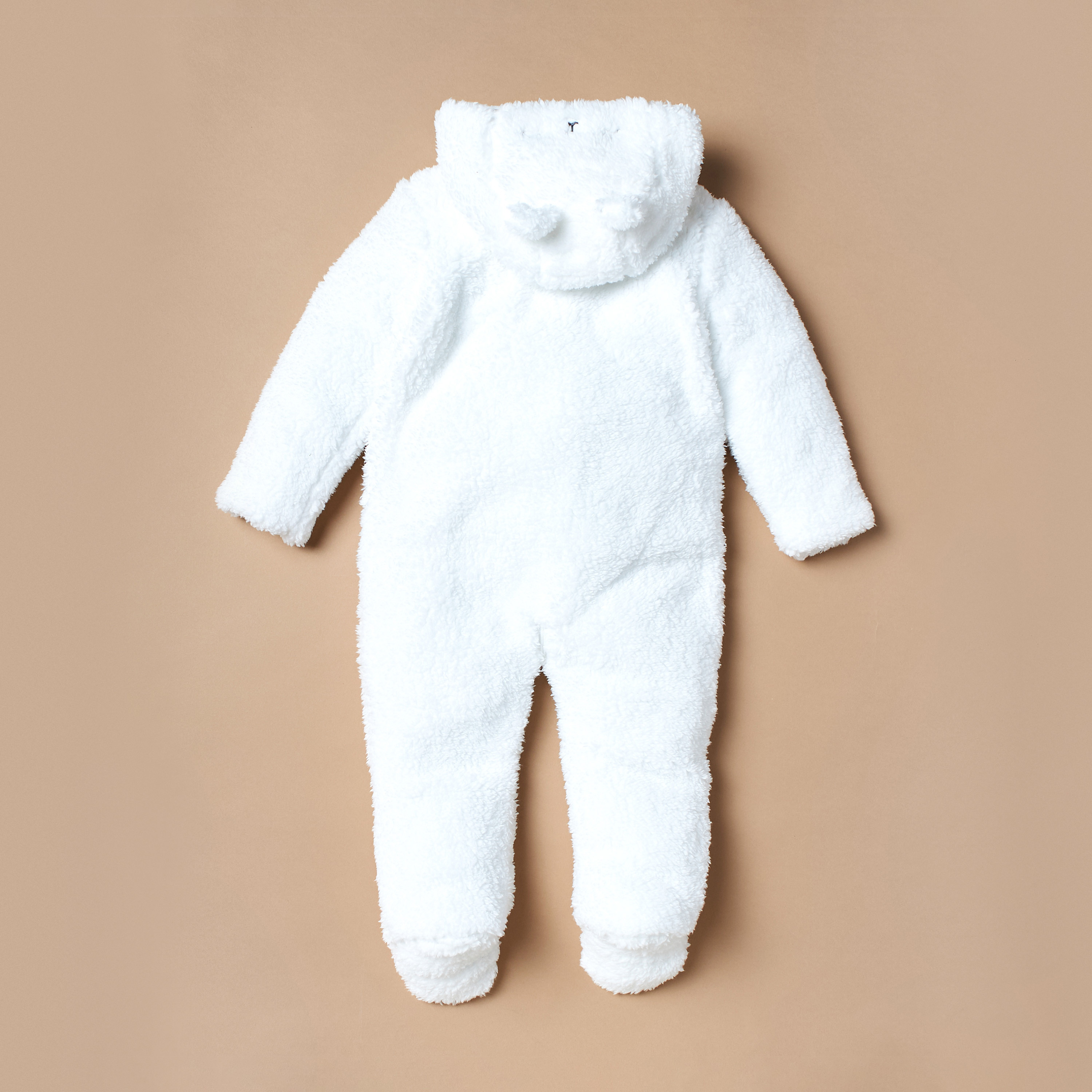 Juniors Textured Sleepsuit with Hood and Zip Closure-baby-boys-clothing-winterwear-sleepsuits-image-3