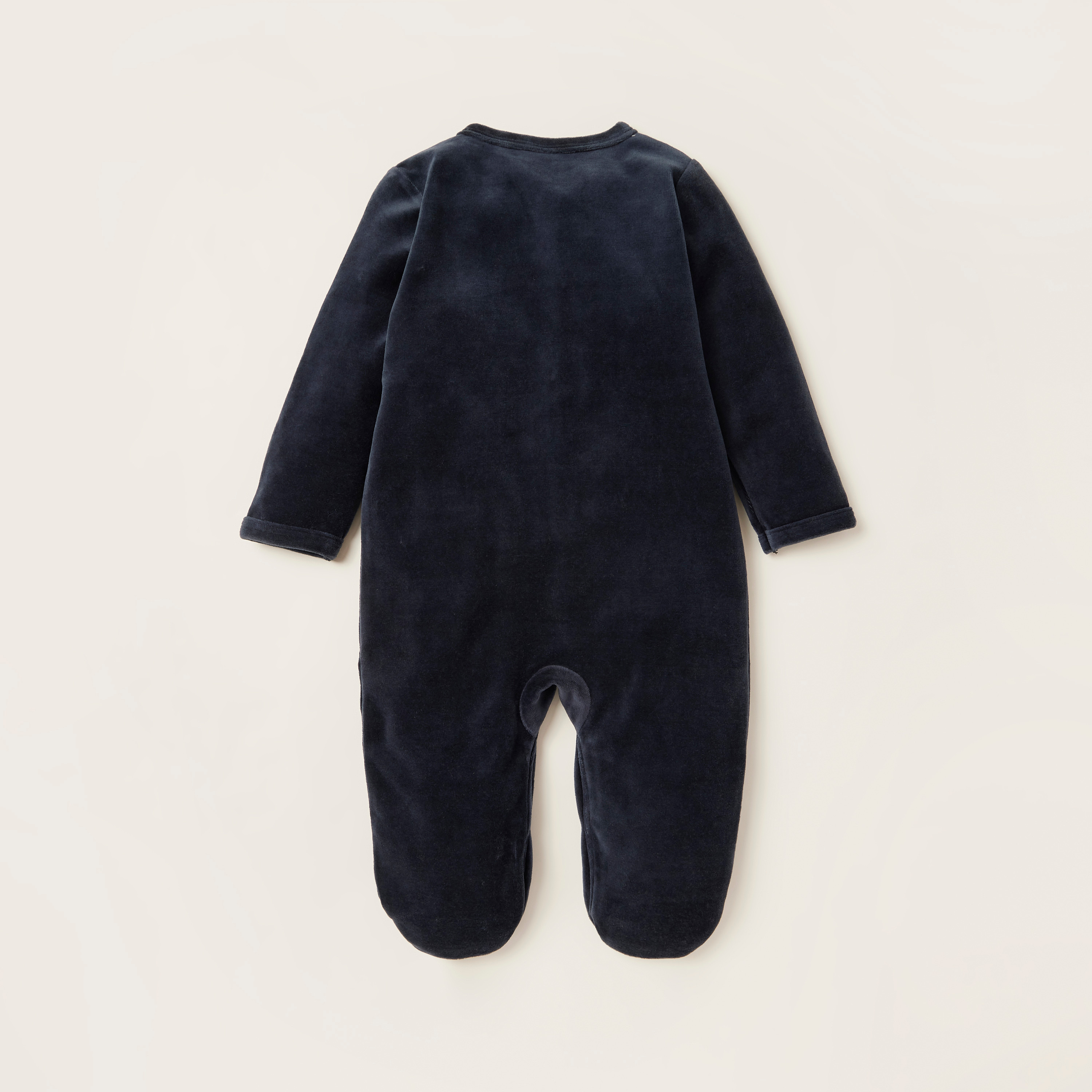 طقم نوم مغلقة القدمين بأكمام طويلة وتطريز باندا من جونيورز-baby-girls-clothing-nightwear-sleepsuits-image-4