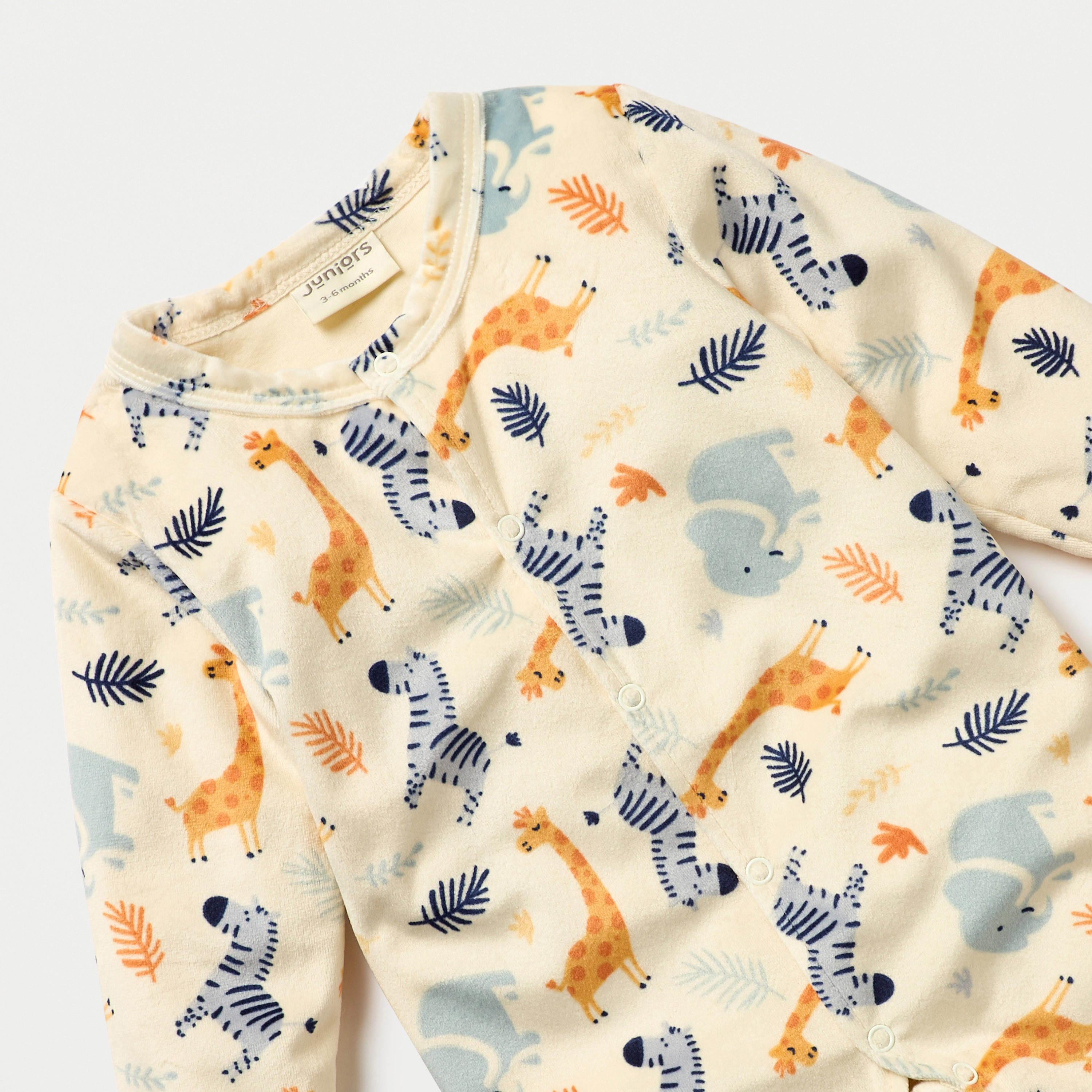 بدلة نوم مغلقة القدمين بأكمام طويلة وطبعات من جونيورز-baby-boys-clothing-nightwear-sleepsuits-image-3