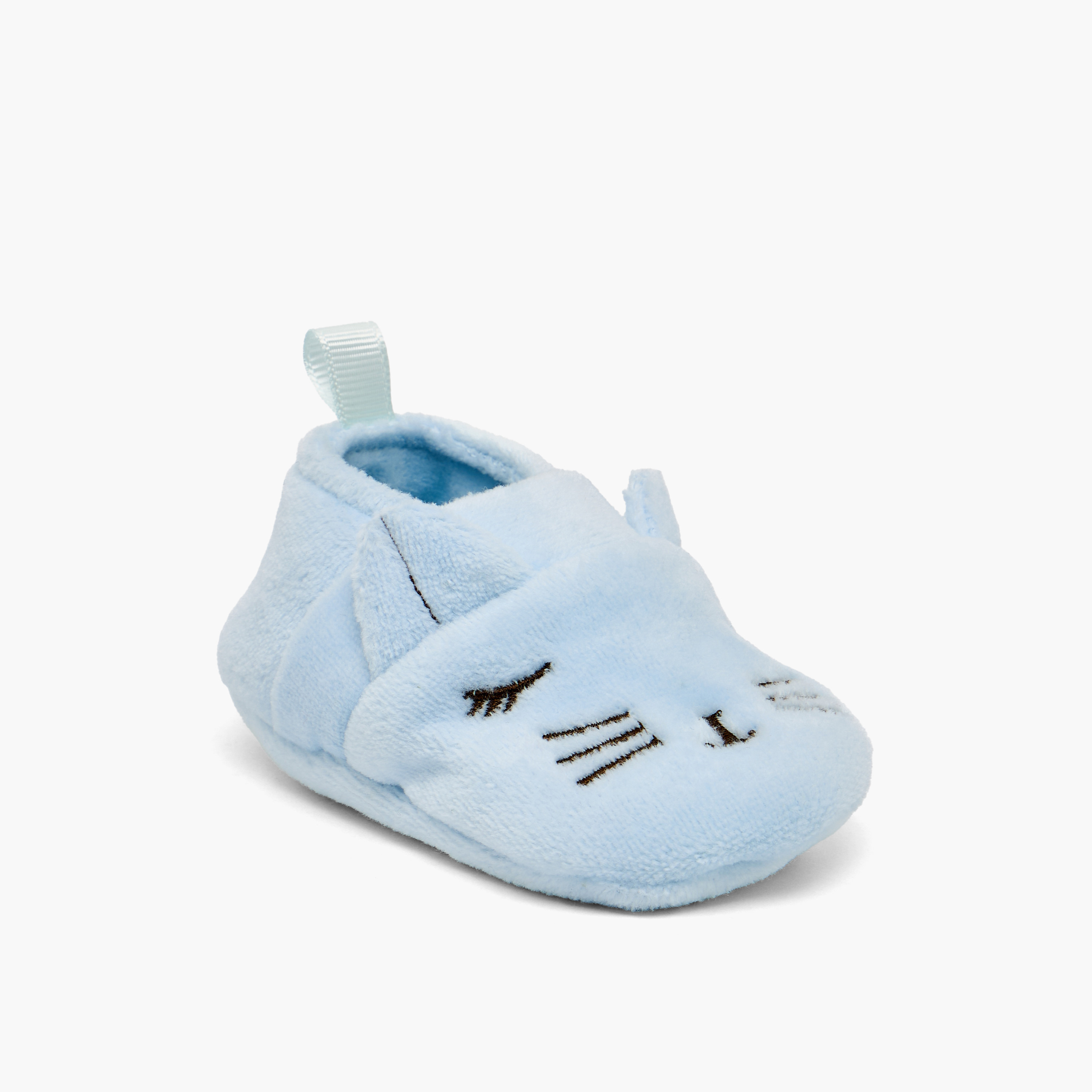 Juniors Baby Booties with Embroidery Detail-baby-boys-shoes-booties-image-3
