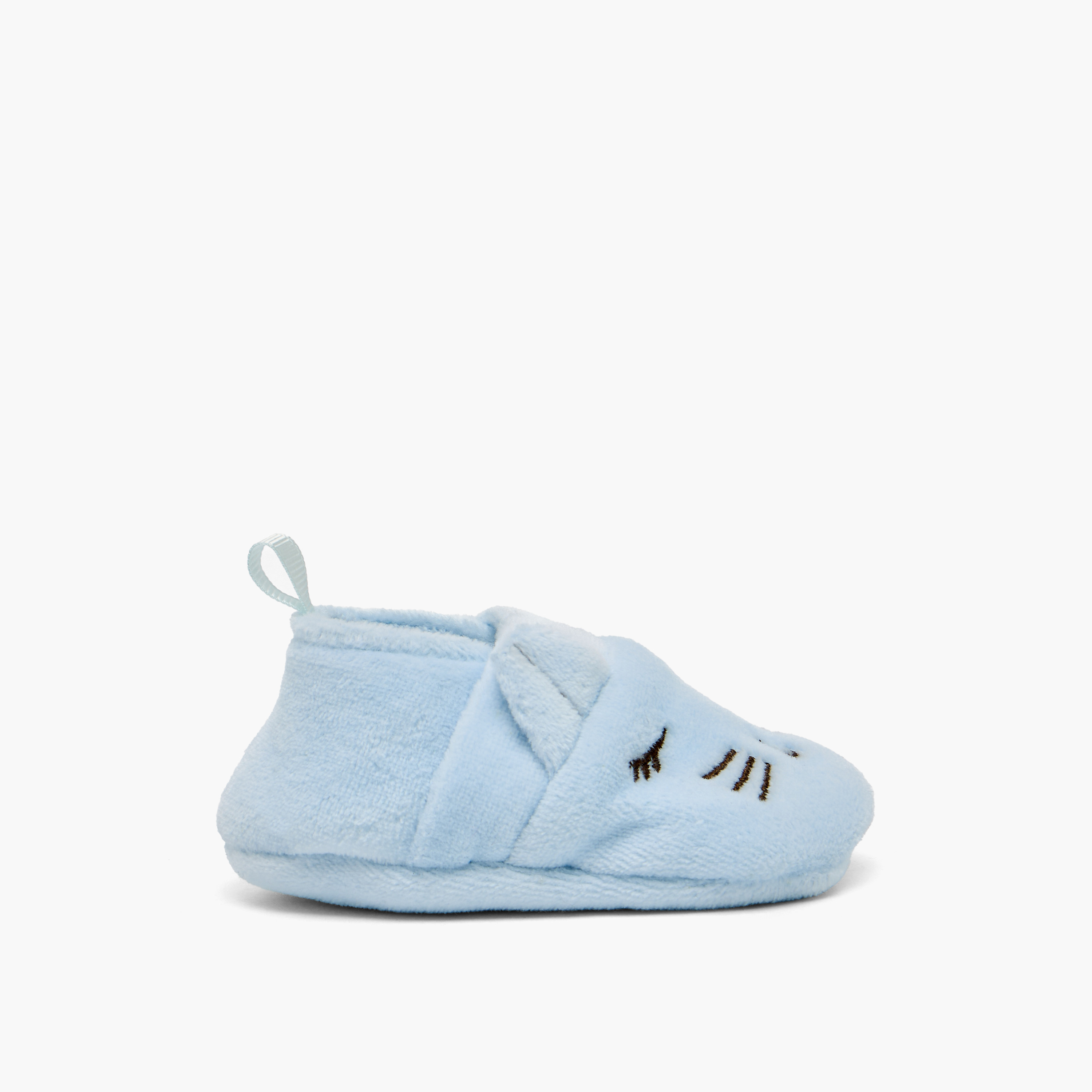 Juniors Baby Booties with Embroidery Detail-baby-boys-shoes-booties-image-4