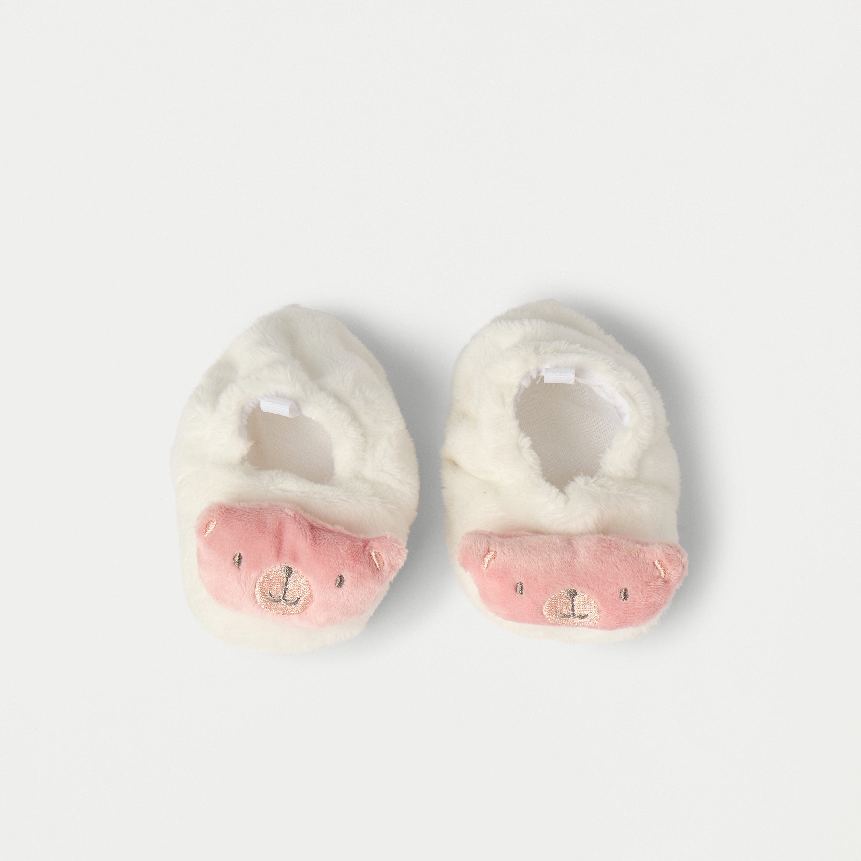 Juniors Bear Accent Slip-On Booties-baby-girls-shoes-booties-image-5