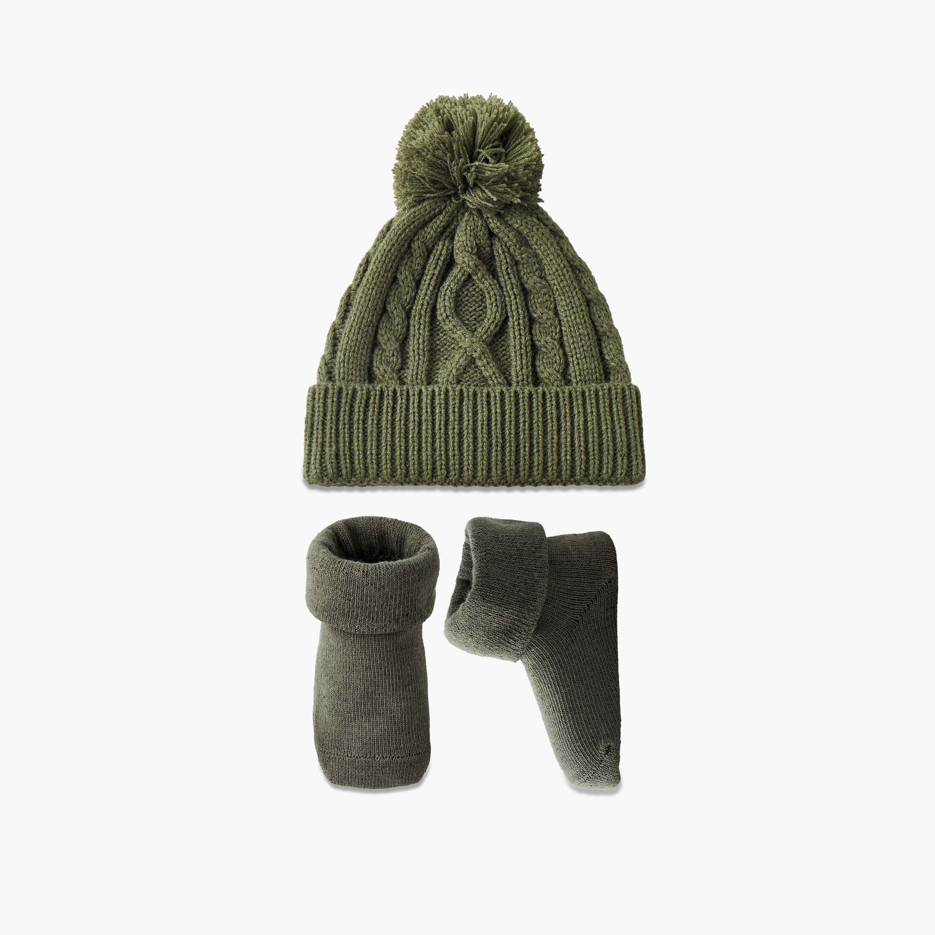 Set of 2 Juniors Beanie Cap with Socks-baby-boys-accessories-caps-image-1