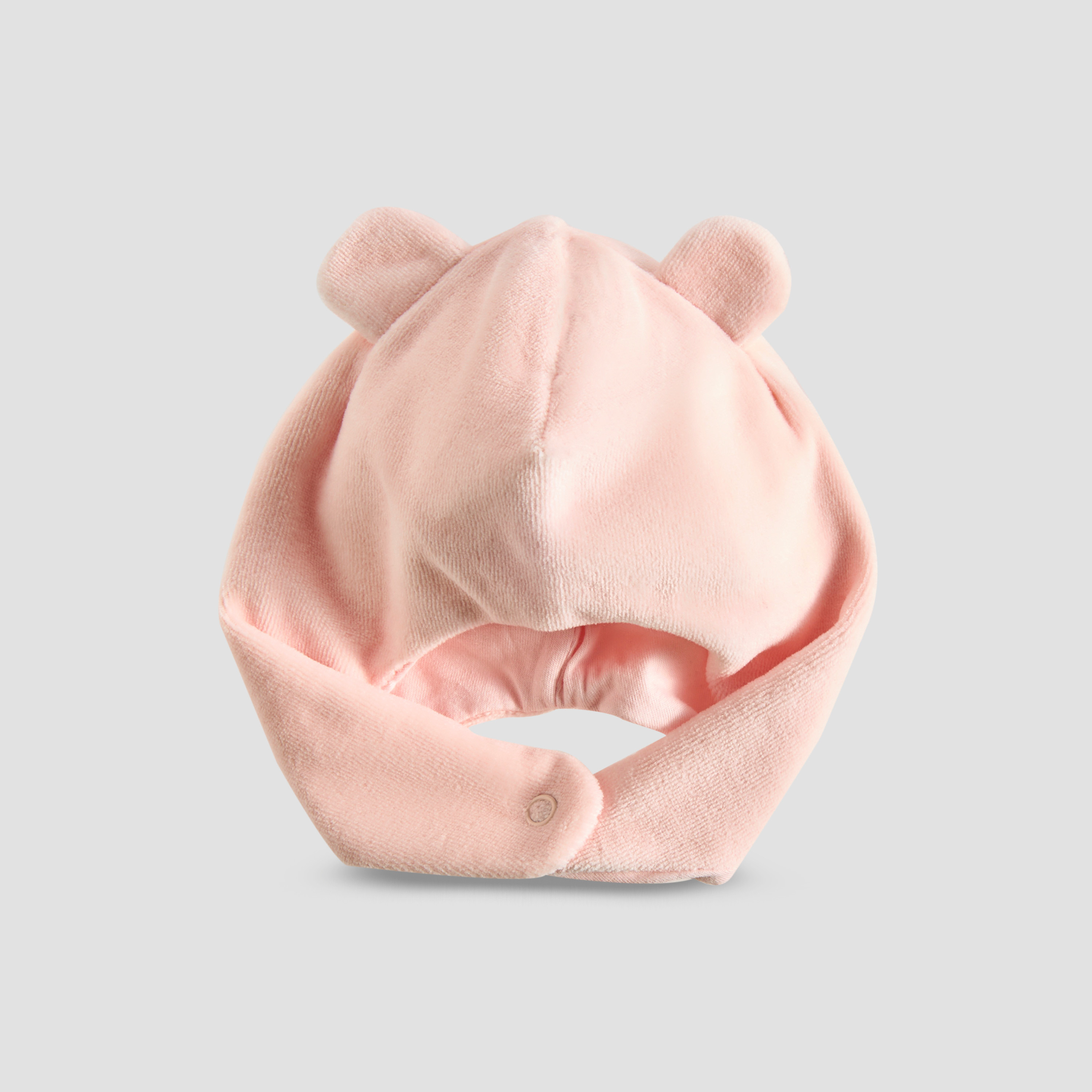 Juniors Girls Cap with Ear Detail - Velour-baby-girls-accessories-caps-image-1