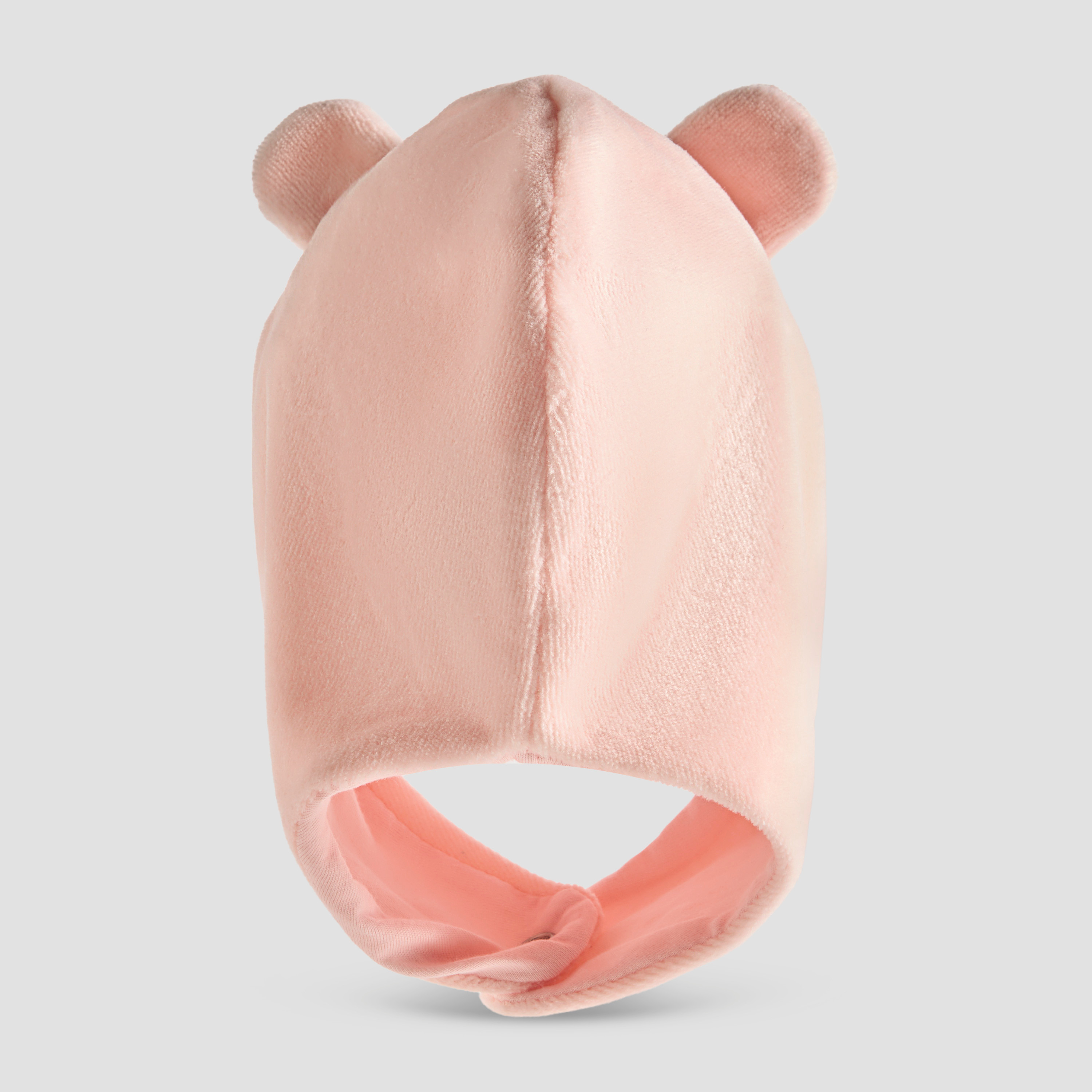 Juniors Girls Cap with Ear Detail - Velour-baby-girls-accessories-caps-image-3